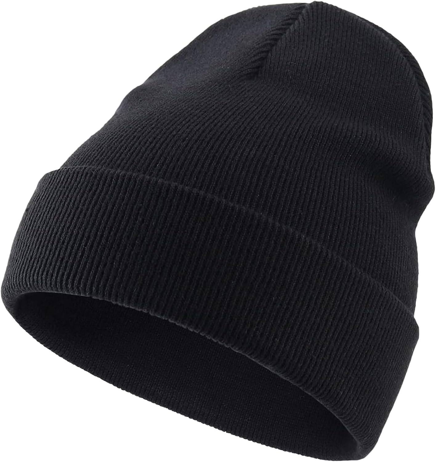 Malaxlx Baby Beanie Hat Winter Toddler Kids Knit Hat Warm Double Layer Soft Cuff Beanie Ski Skull Cap for 0-6 Years Girls Boys