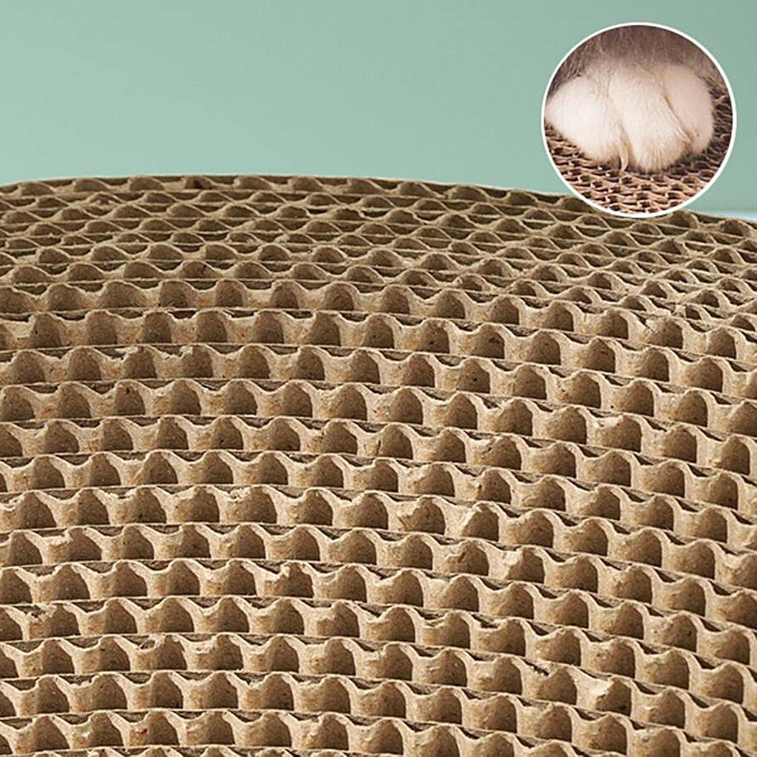 Scratching Board for Cats | High-Density Bowl-Shaped Cat Scratcher Cardboard for Cat Scratch | Cat Furniture Scratching Pads for Indoor Cats Sleeping Cat Scratch Post Gyouza image number 3