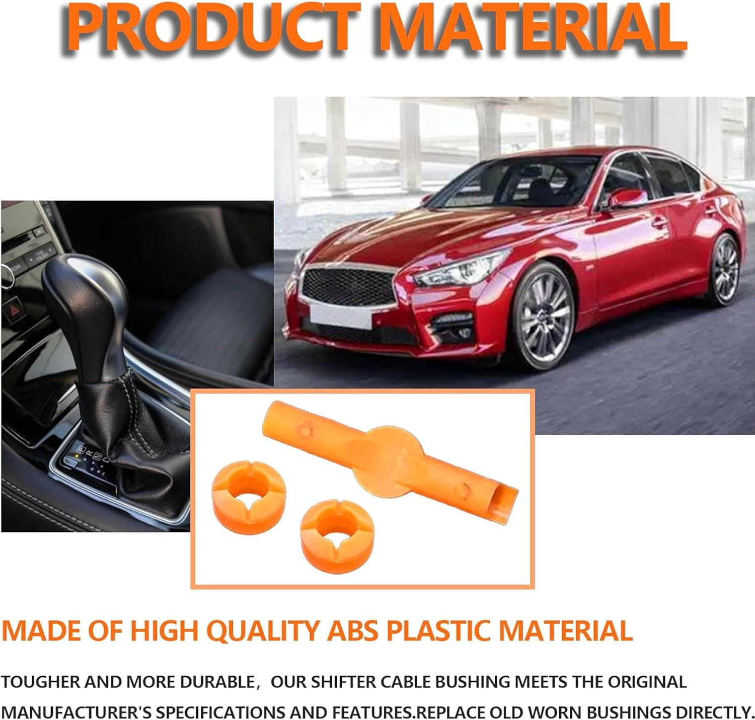 134193 Gear Shift Bushing,Transmission Shift Cable Bushing Repair Kit,Compatible with Infiniti QX56 QX80 Nissan Pathfinder Armada Frontier Titan Xterra Suzuki Equator,Tool Repair Kit image number 5