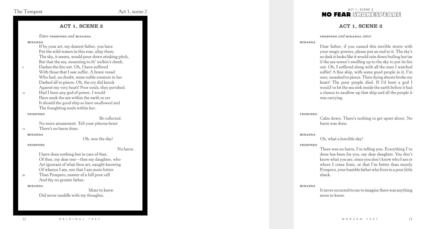 The Tempest (No Fear Shakespeare): No Fear Shakespeare Side-By-Side Plain English: Volume 5 image number 1