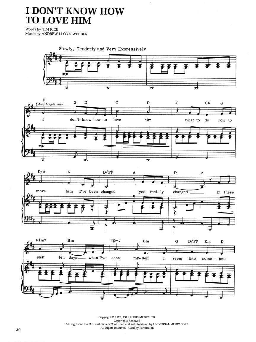 Jesus Christ Superstar -- a Rock Opera: Piano/Vocal image number 1