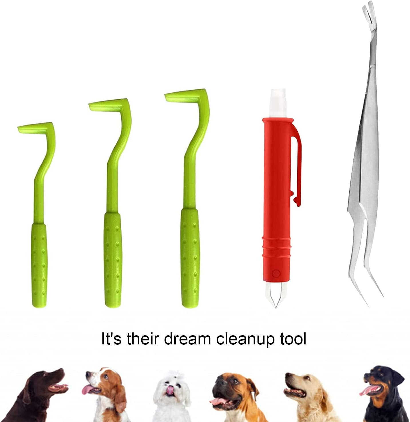 5PCS Tick Removal Tool Tick Picker Flea Removal Tool, Home Sake Tick Removal Tool Ultra-Safe Tick Remover, Tick Hook Removal Tool Kit Remove Ticks Pet Comb Pet Supplies for Dogs, Cats and Human