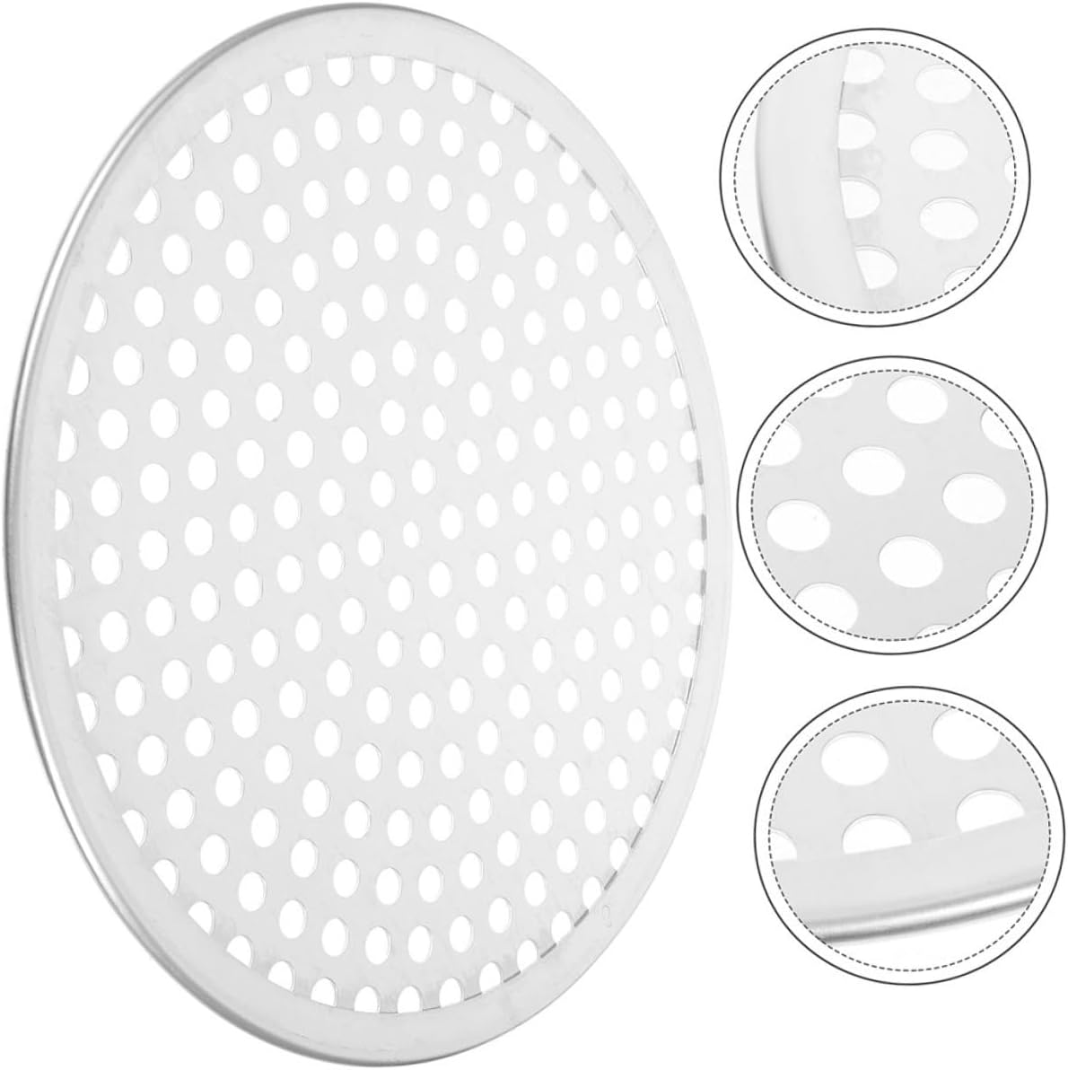 VINTORKY Perforated Pizza Pan with Holes 12-Inch Aluminium Alloy round Baking Tray Metal Pizza Plate for Oven Kitchen Bakeware image number 2