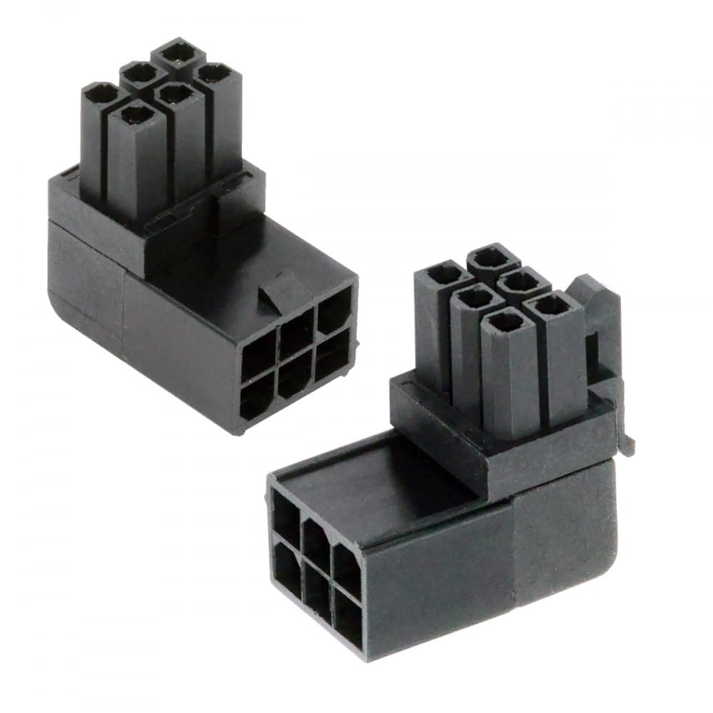 CY Adapter 2Pcs/Lot ATX 8P EPS Male to Female 90 Degree up down Angled Power Header for CPU 12V
