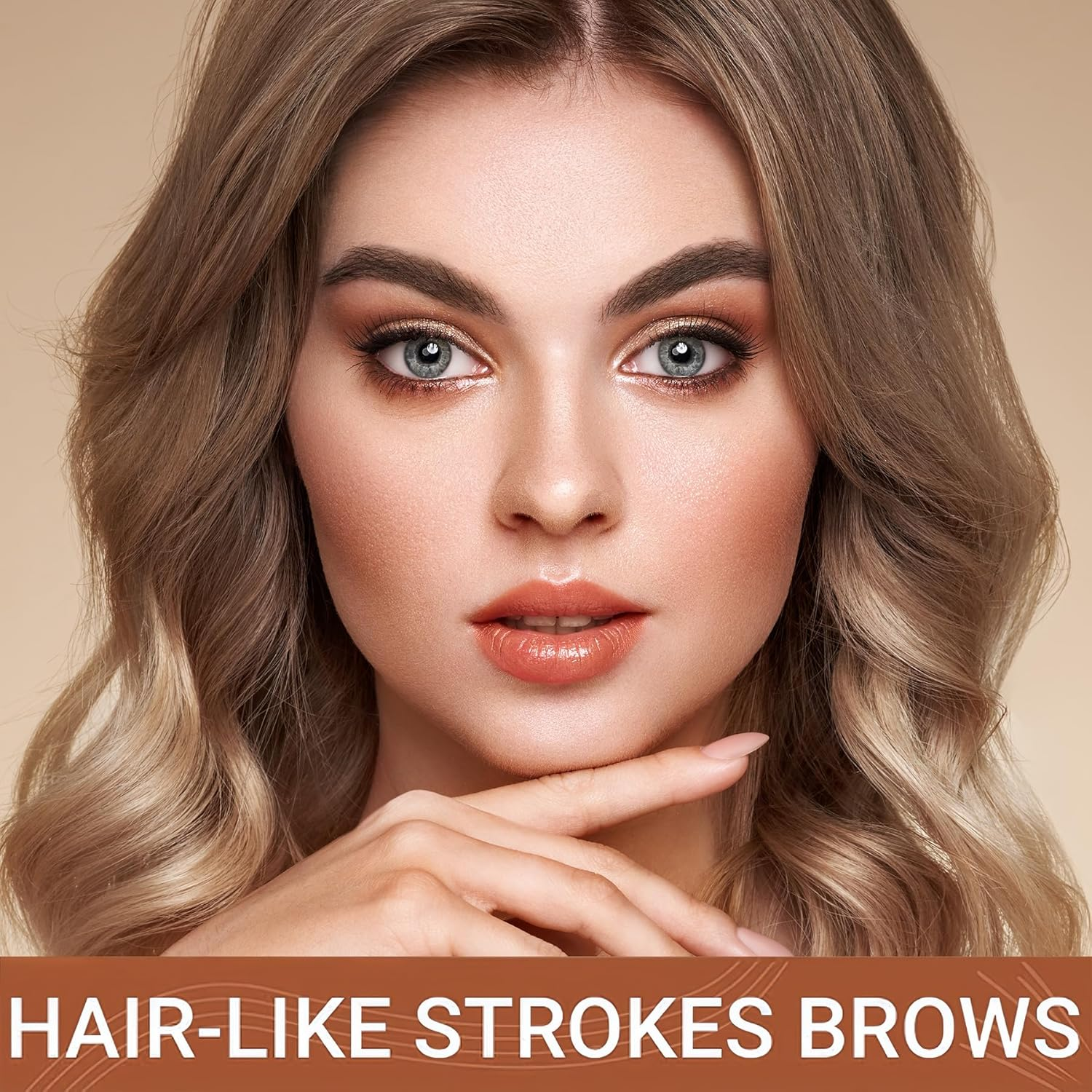 Microblading Eyebrow Pen - Waterproof 2-In-1 Dual-Ended Eye Brow Pen with 4-Fork-Tip Brow Pen and Precise Brush Create Natural Looking Defined Eyebrows Last All Day image number 4