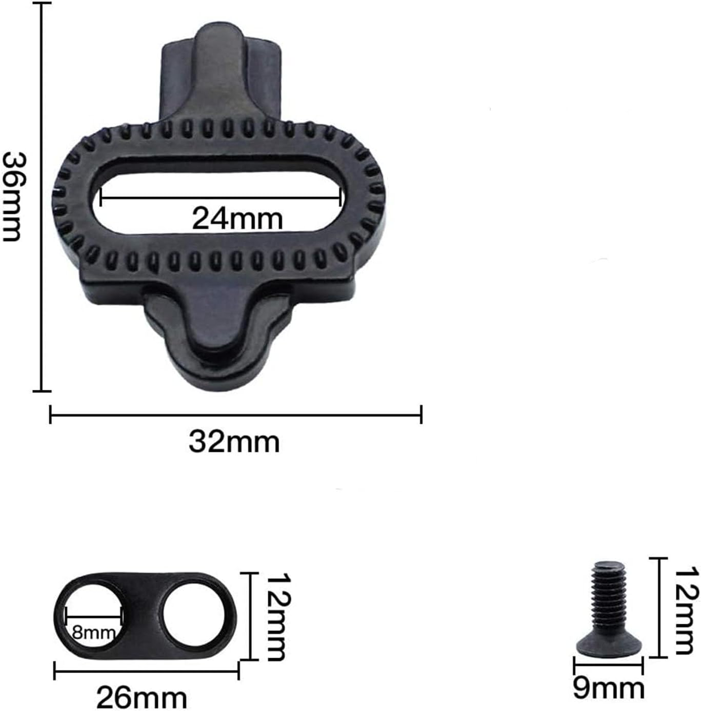 Slzhds Bicycle Cleats for Shimano SPD, Bicycle Cleats, Bike Cleats, Road Mountain Bike Pedal Cleats Bike Shoe Cleats Indoor Cleat Set Cycling Cleats Set Compatible with Shimano SP