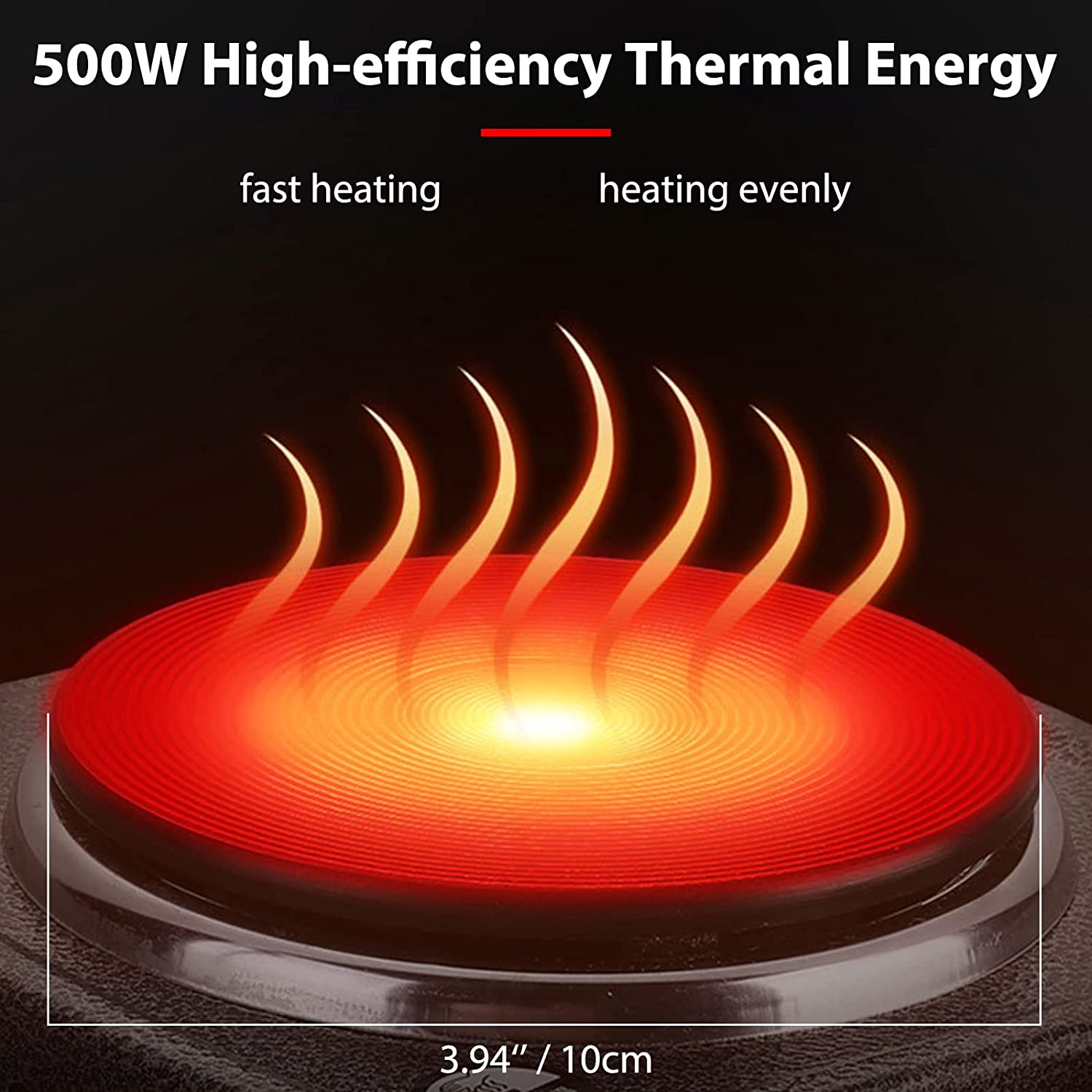 Multifunctional Electric Heating Plate for Melting Wax, Candle Making and More, Small Electric Stove 500W Portable Plate Multifunctional Home Coffee Tea Water Heater image number 1