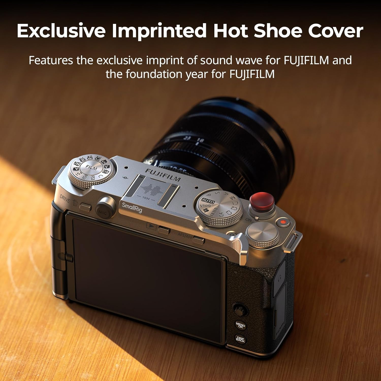 Smallrig Thumb Grip with Hot Shoe Cover for FUJIFILM X-M5 (Silver) - 4877 image number 1