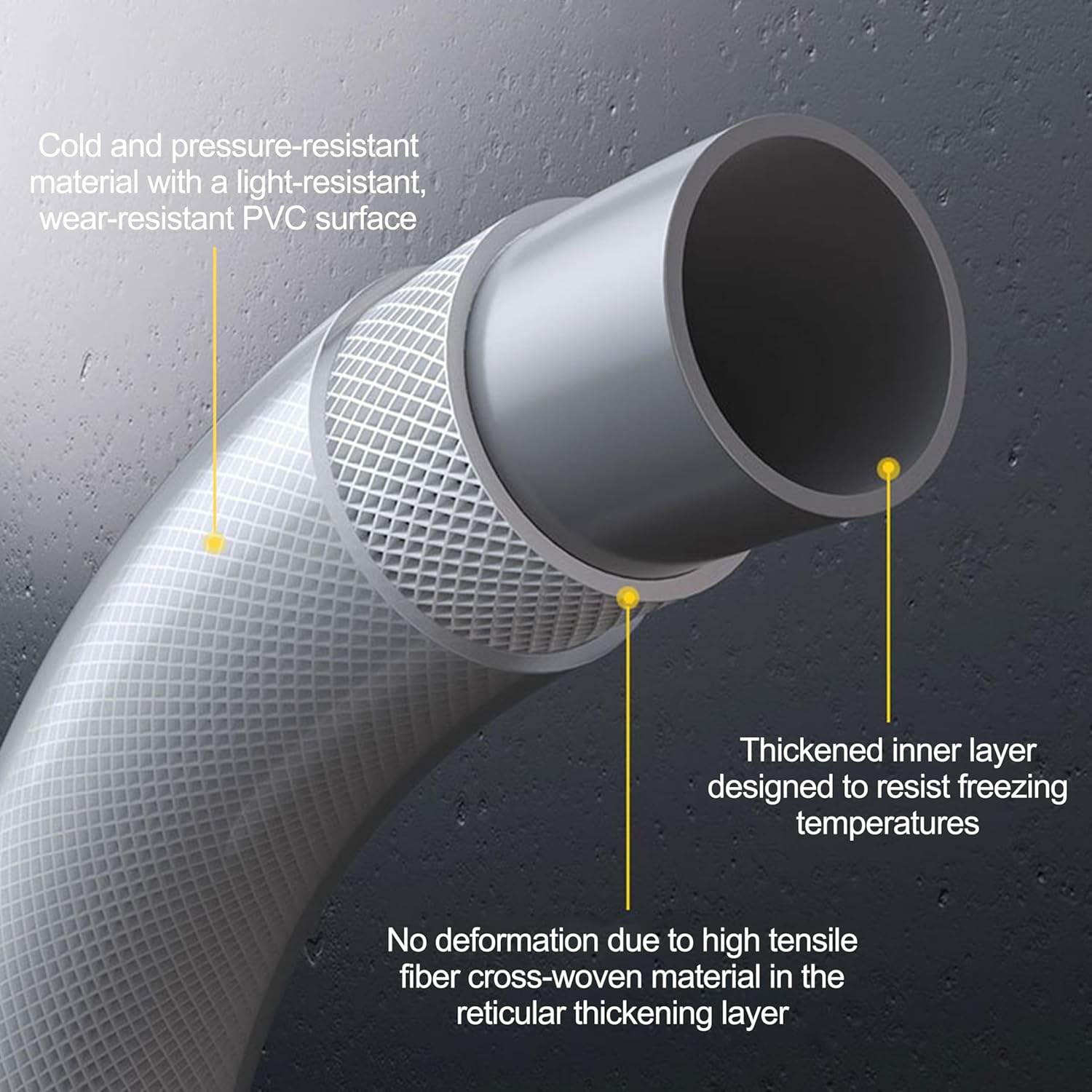 ONEIN Retractable Garden Hose Reel &ndash; 20M Water Hose with 10-Pattern Spray Nozzle, Built-In Storage Rack for Gardening, Car Washing and Outdoor Cleaning image number 5