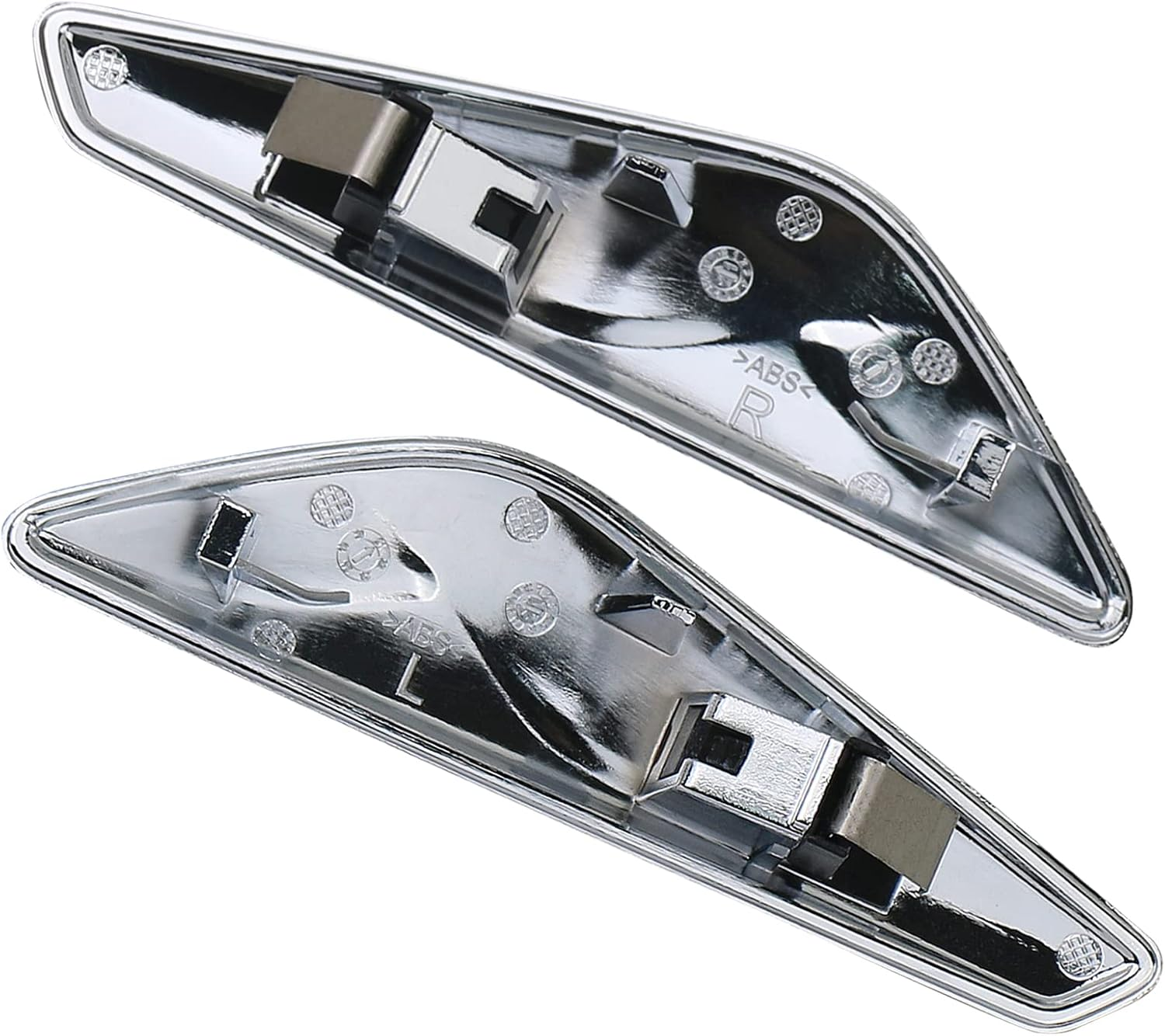 Front Fender Chrome Trim Finisher for Left Driver & Right Passenger Side Fender Compatible with BMW X3 F25 X4 F26 2011 2012 2013 2014 2015 2016 2017 Replaces 51117338569 51117338570 image number 3