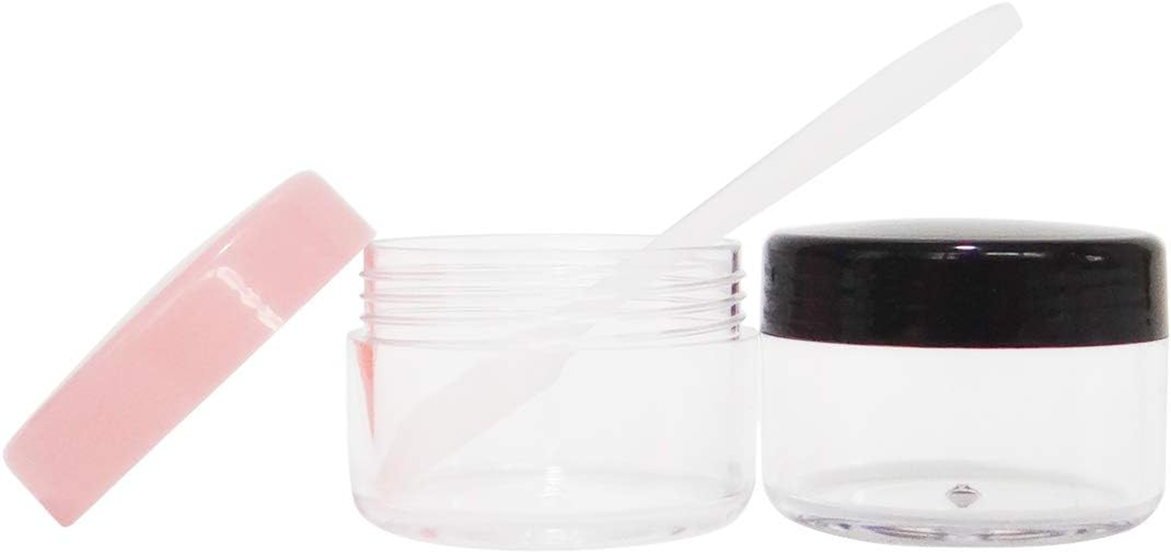 Wopanxye 12 Pack 15Ml Empty Sample Jar, 15 Gram Refillable Cosmetic Container, 15G Small Travel Size Pot Screw Cap Lid for Makeup Eyeshadow Cream Bath Lotions Lip Gloss Balms (Black/White/Pink/Blue) image number 6