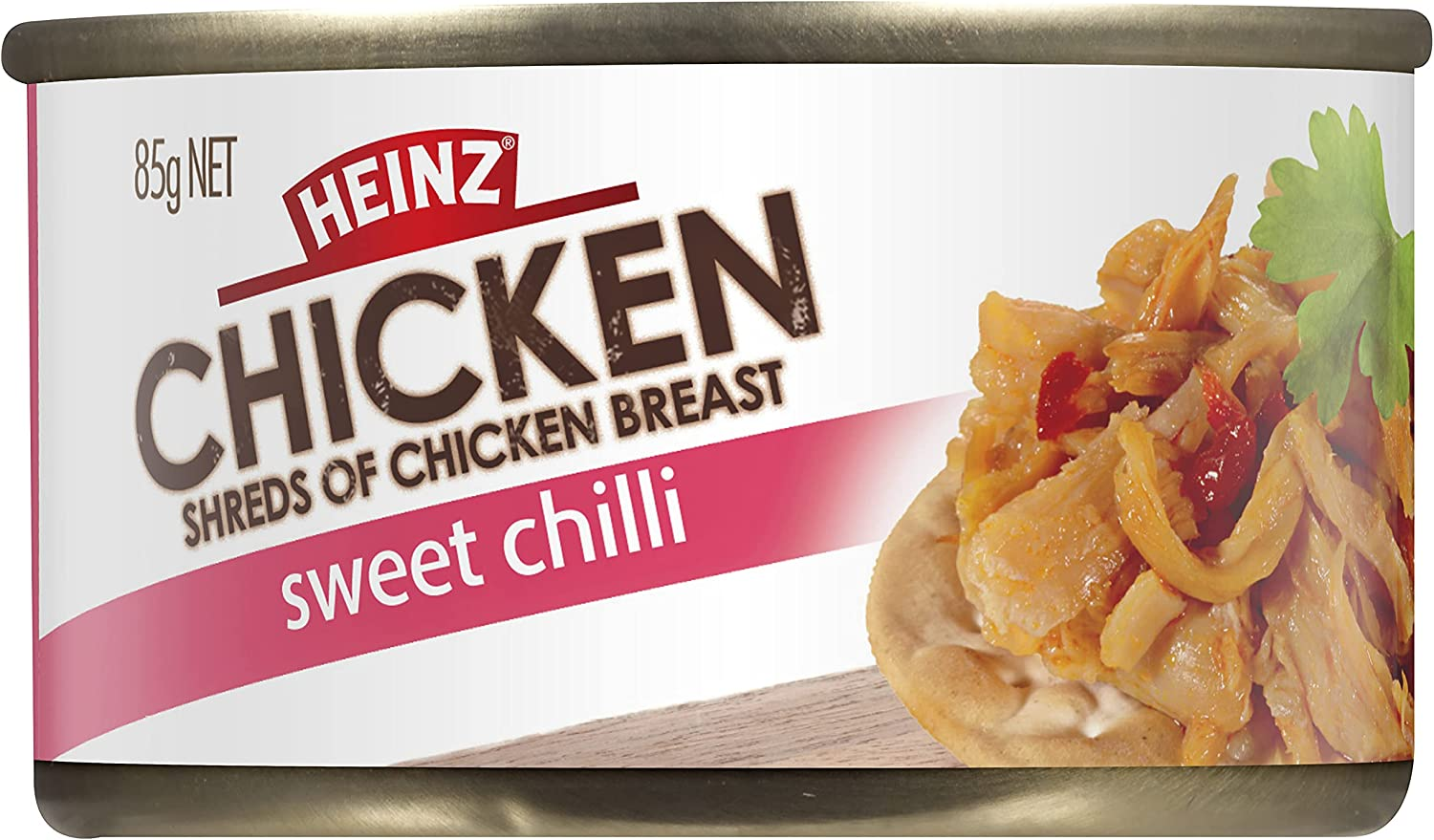 Heinz Shredded Sweet Chilli Chicken Canned Meat Catering Bulk Tin 85G (Pack of 12) image number 1