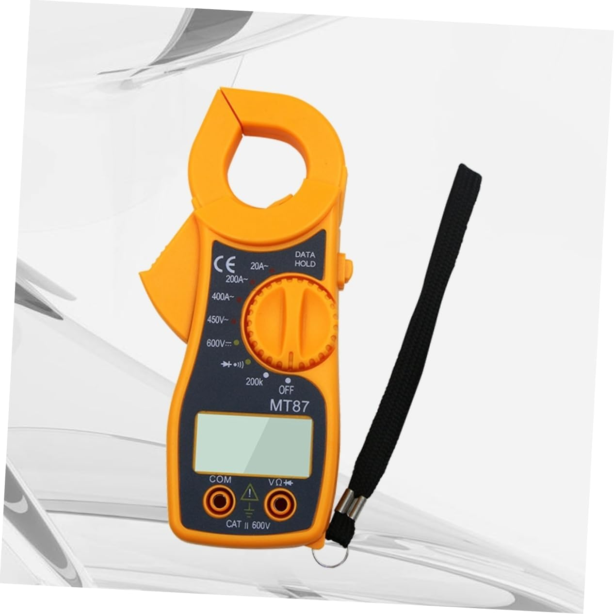 Mt87 Digital Clamp Meter Multimeter with Voltage Current Resistance Measurement Orange Electronic Test Tool for Electrical Maintenance image number 1