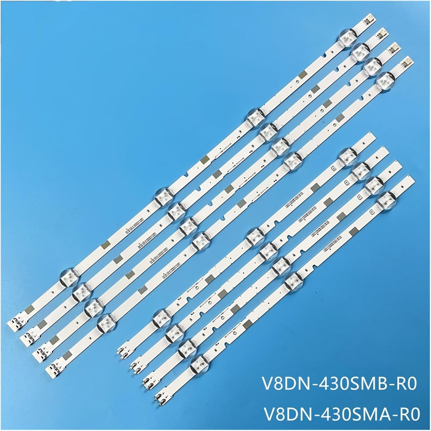 LED Backlight Bar for V8DN-430SMA-R0 430SMB UE43N5300AU UE43N5000 UN43J5290 UN43T5300 BN96-46570A 46571A HG43AD570SJXXZ (Color : Kit 8Pcs for 1 TV) image number 2