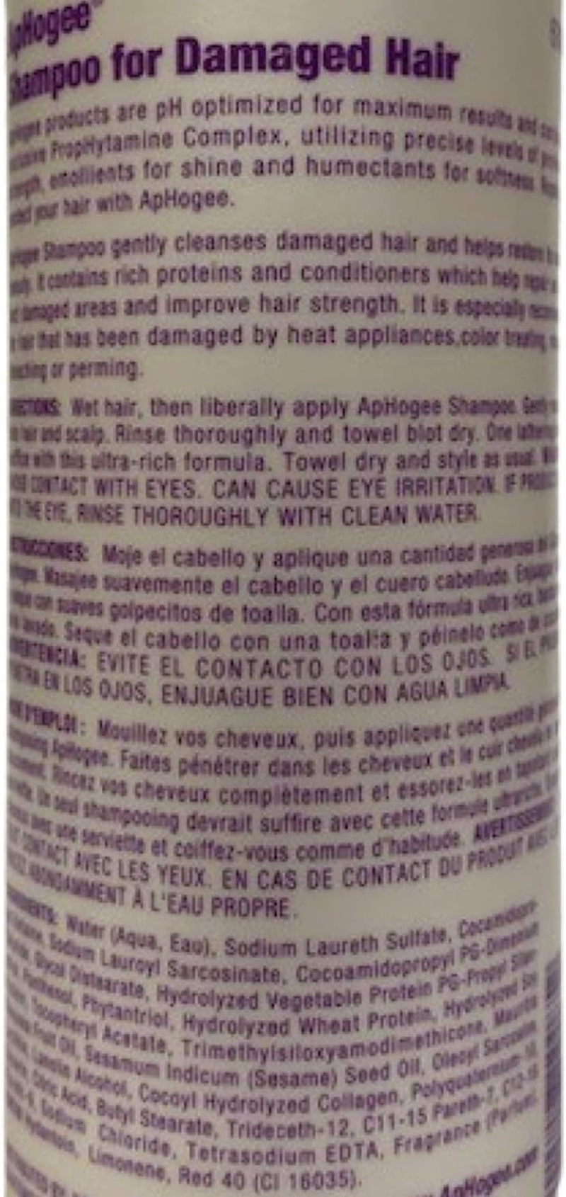 Aphogee Shampoo for Damaged Hair, 16 Oz (Pack of 2) image number 3
