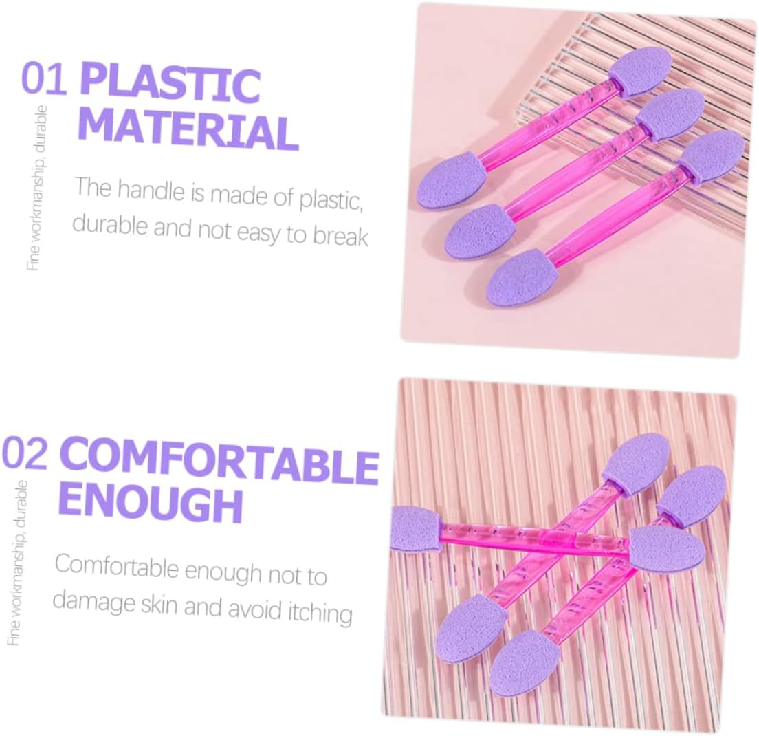 WOONEKY 50Pcs Manicure Sponge Brush Gradient Nail Art Tools Double-Ended Nail Powder Applicator image number 6