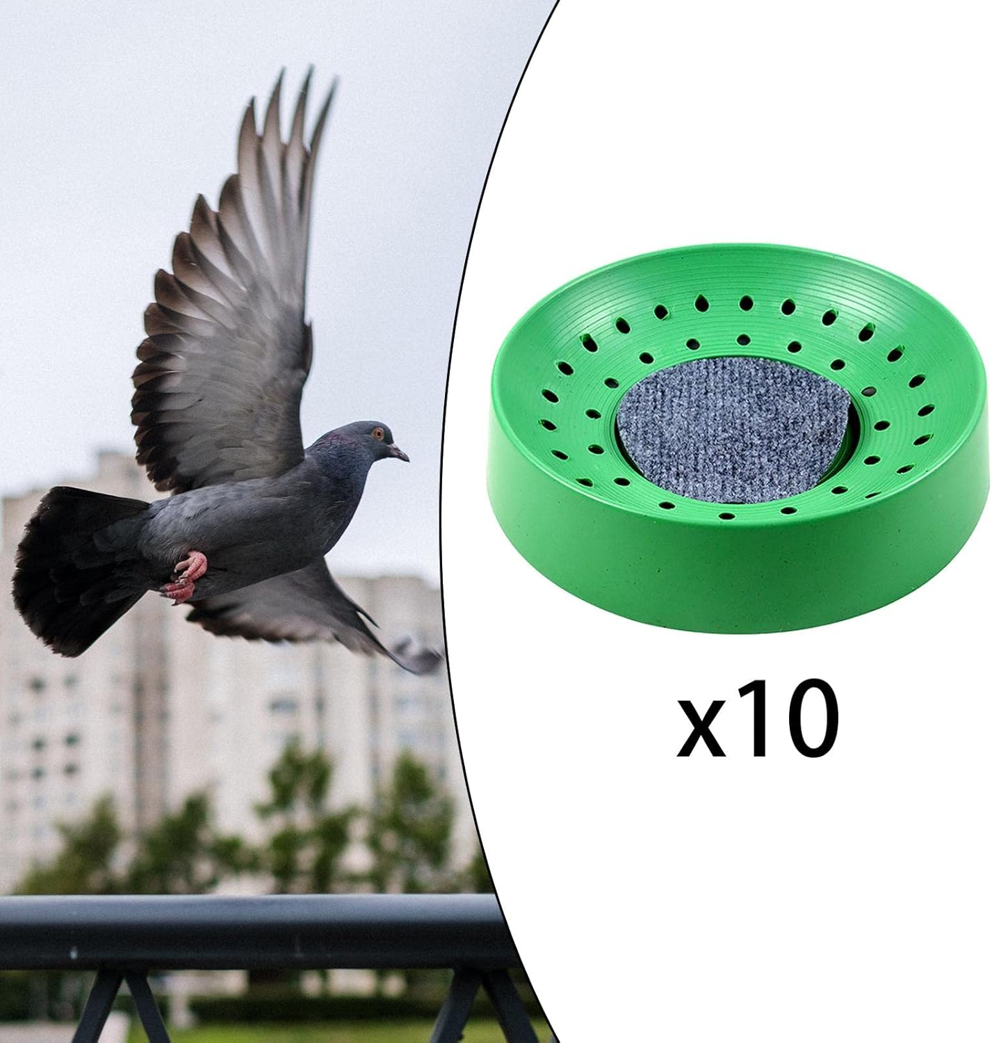 10X Plastic Pigeon Nest with Mat Nesting Bowl Pigeon Den for Quails image number 6