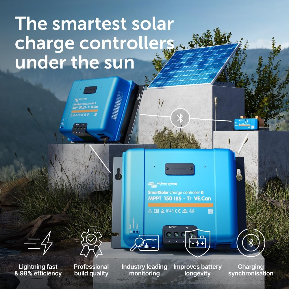 Victron Energy Smartsolar MPPT Tr Ve.Can 150V 85 Amp 12/24/36/48-Volt Solar Charge Controller (Bluetooth) image number 5
