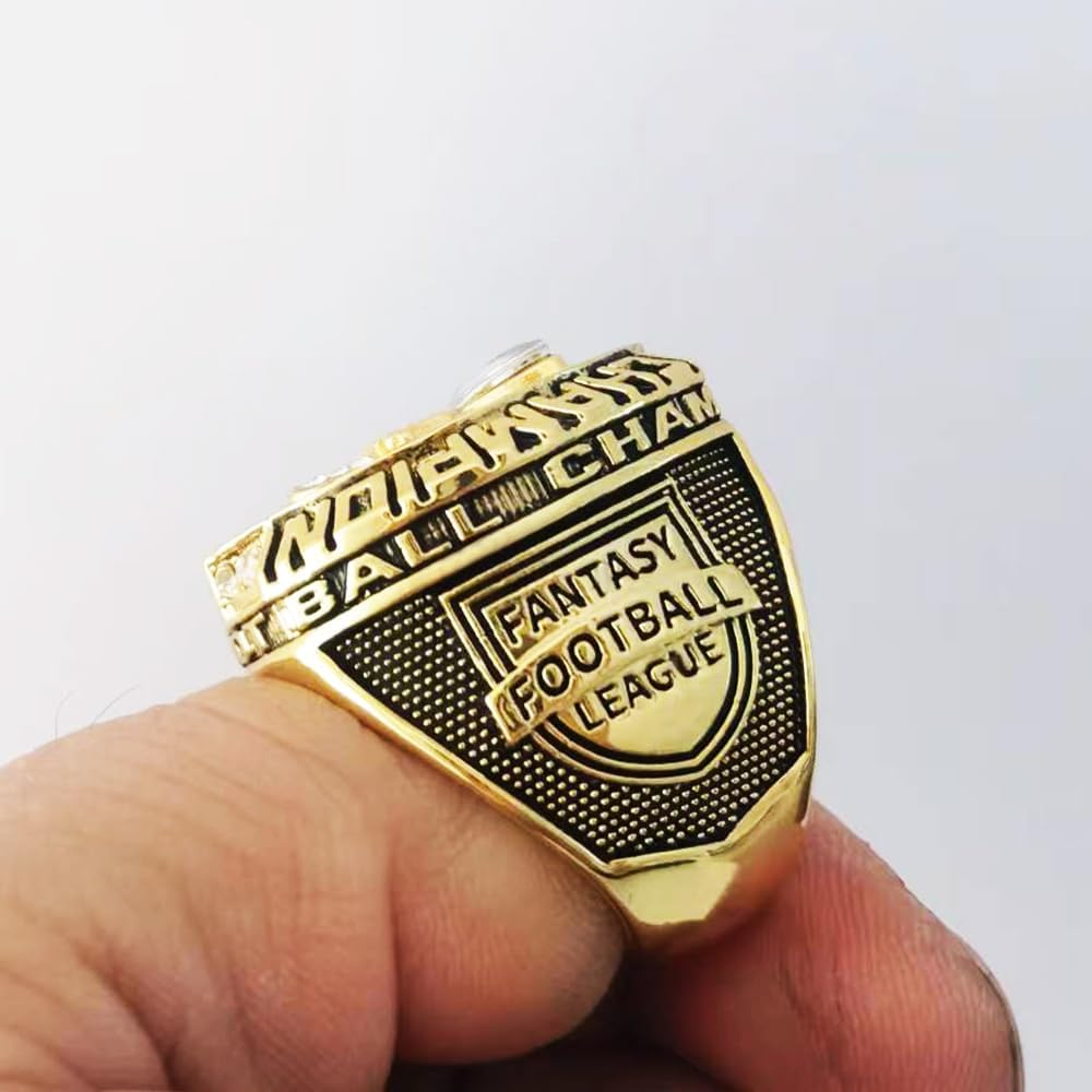Guancrown 2024 Fantasy Football Championship Ring Award Prize Sports Winner FFL Champion Ring image number 2