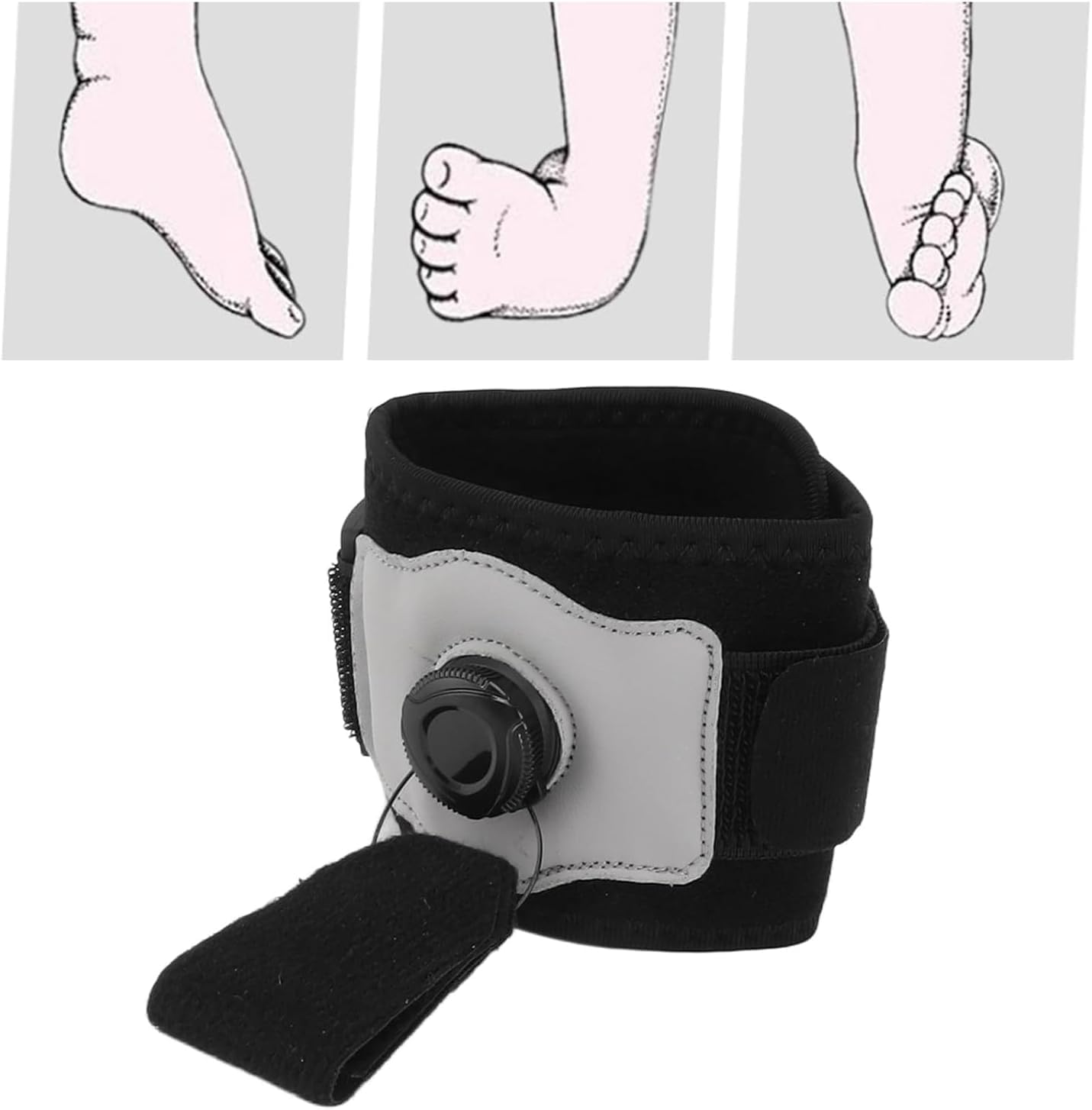 Adjustable Drop Foot Brace, Foot up Brace Unisex for Right/Left Foot Orthosis Ankle Brace Support, Brace for Foot Drop, Ankle Foot Orthosis image number 1