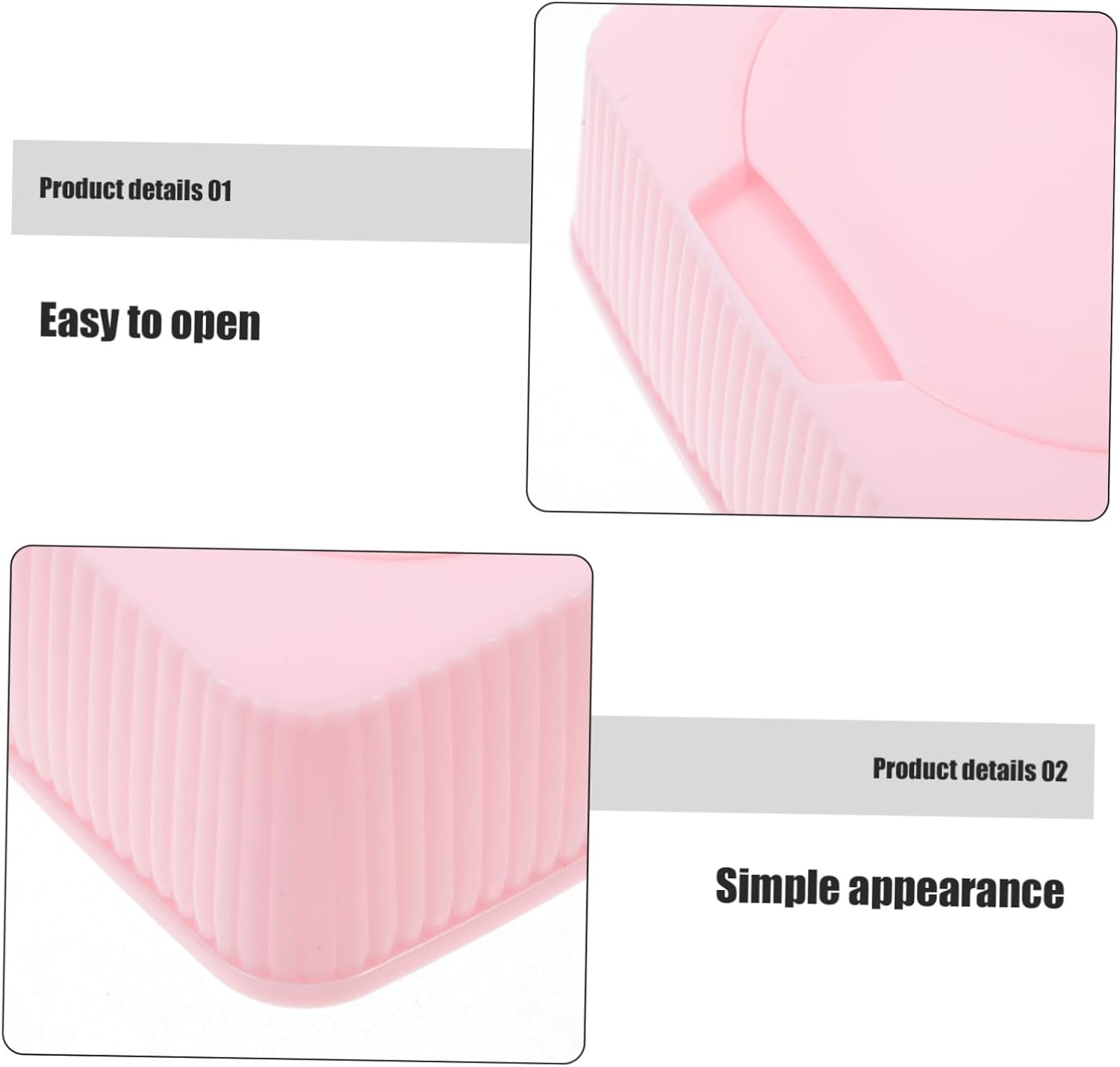 Wet Wipes Storage Box Pink Wipes Dispenser for Nursery Storage Organization image number 2