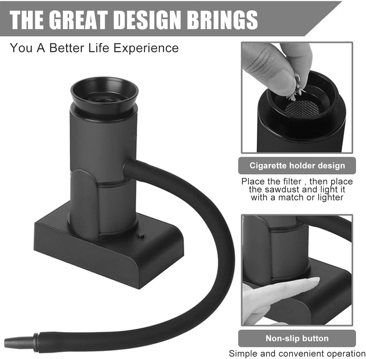 Portable Food Smoker Kit with Wood Chips Battery Powered Cocktail Smoker Indoor Smoke Infuser Household Smoking Machine Cooking Tool Kitchen Accessories for Drinks and Food Portable Food Smoker Kit image number 6