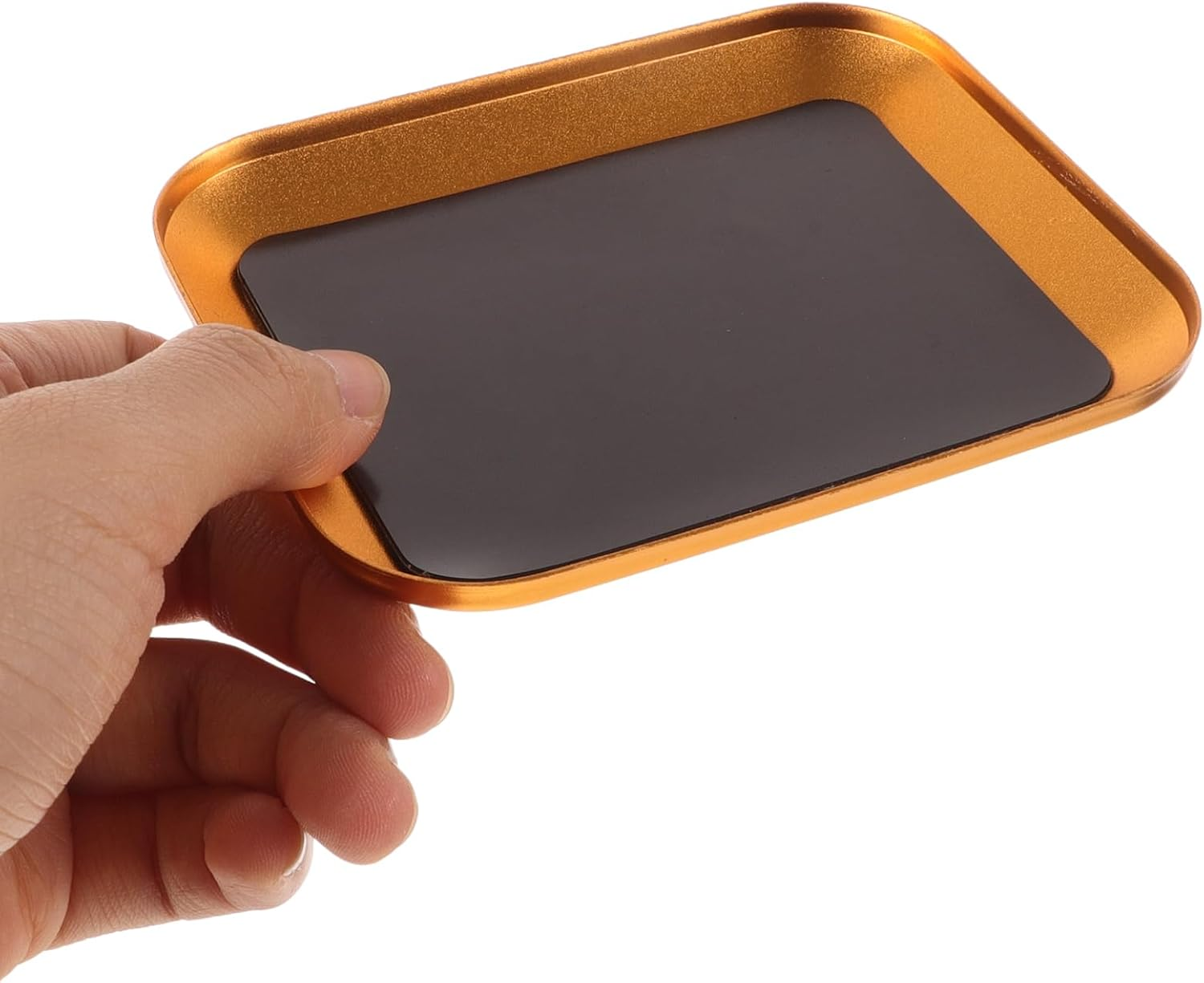 2 Pcs Aluminum Alloy RC Screw Tray, Golden Metal Parts Bowl for Model Airplane Repair, Nut and Gasket Storage Tool, Portable Screw Holder for Rc Repair Tool image number 2