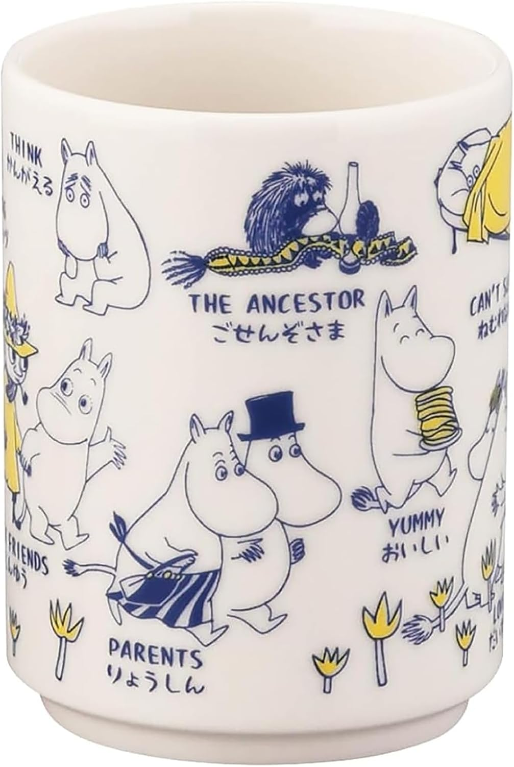 Moomin MM14001-327 AREKORE Sushi Tea Cup, 10.1 Fl Oz (300 Ml), Diameter Approx. 3.1 X 3.9 Inches (8 X 10 Cm), Moomin Women'S Gift, Birthday Tableware, Miscellaneous Goods, White image number 2