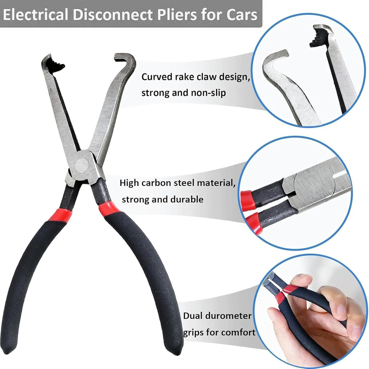 IONPSHG 2025 Upgrade Electrical Connector Pliers Automotive Tools Electric Disconnect Pliers Automotive Rapid Disconnector Pliers Fuel Line Petrol Clip Pipe Pliers Automotive Hose Disconnect Tools image number 5