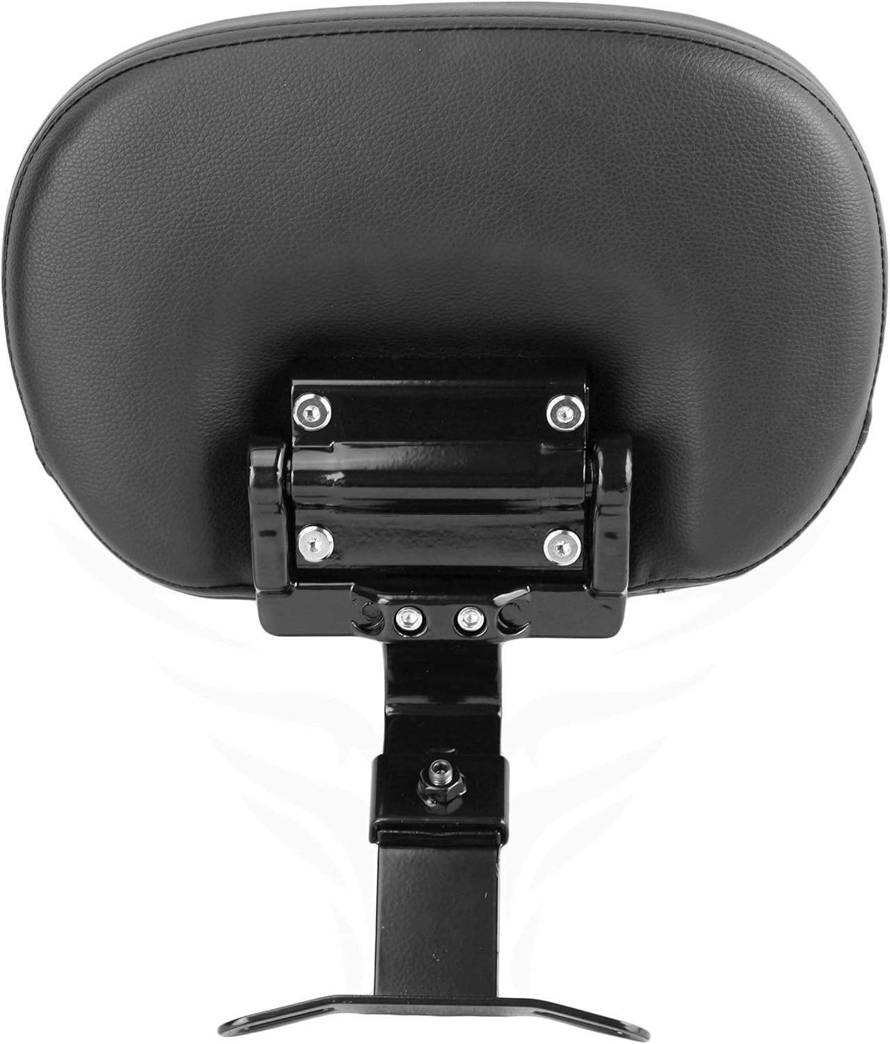 Adjustable Driver Rider Backrest Quick Release for Harley Softail Models Fatboy Heritage 2018-2024 Gloss Black image number 1