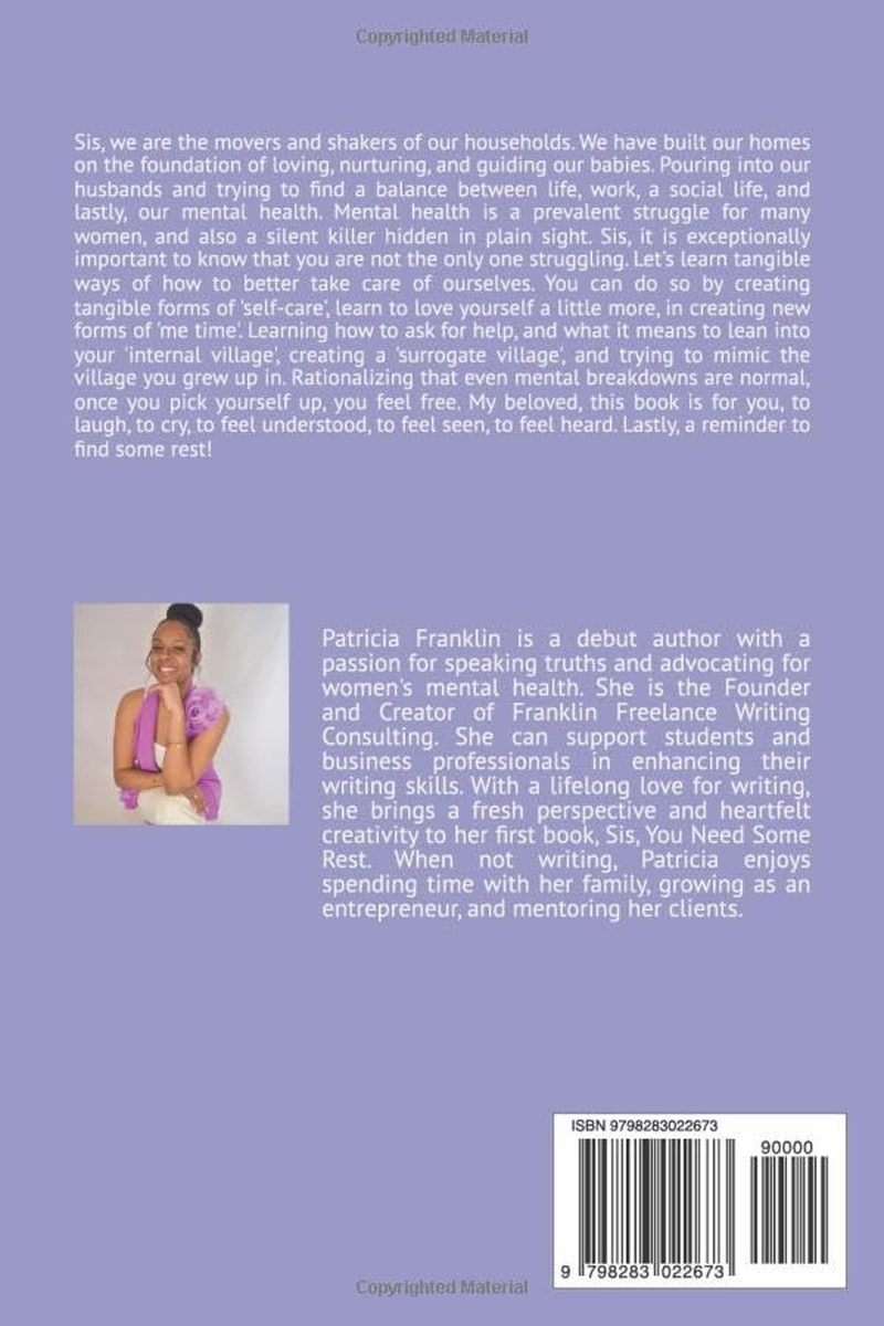 Sis, You Need Some Rest: a Mental Health Guidance Book for the Hearts of the Household image number 1