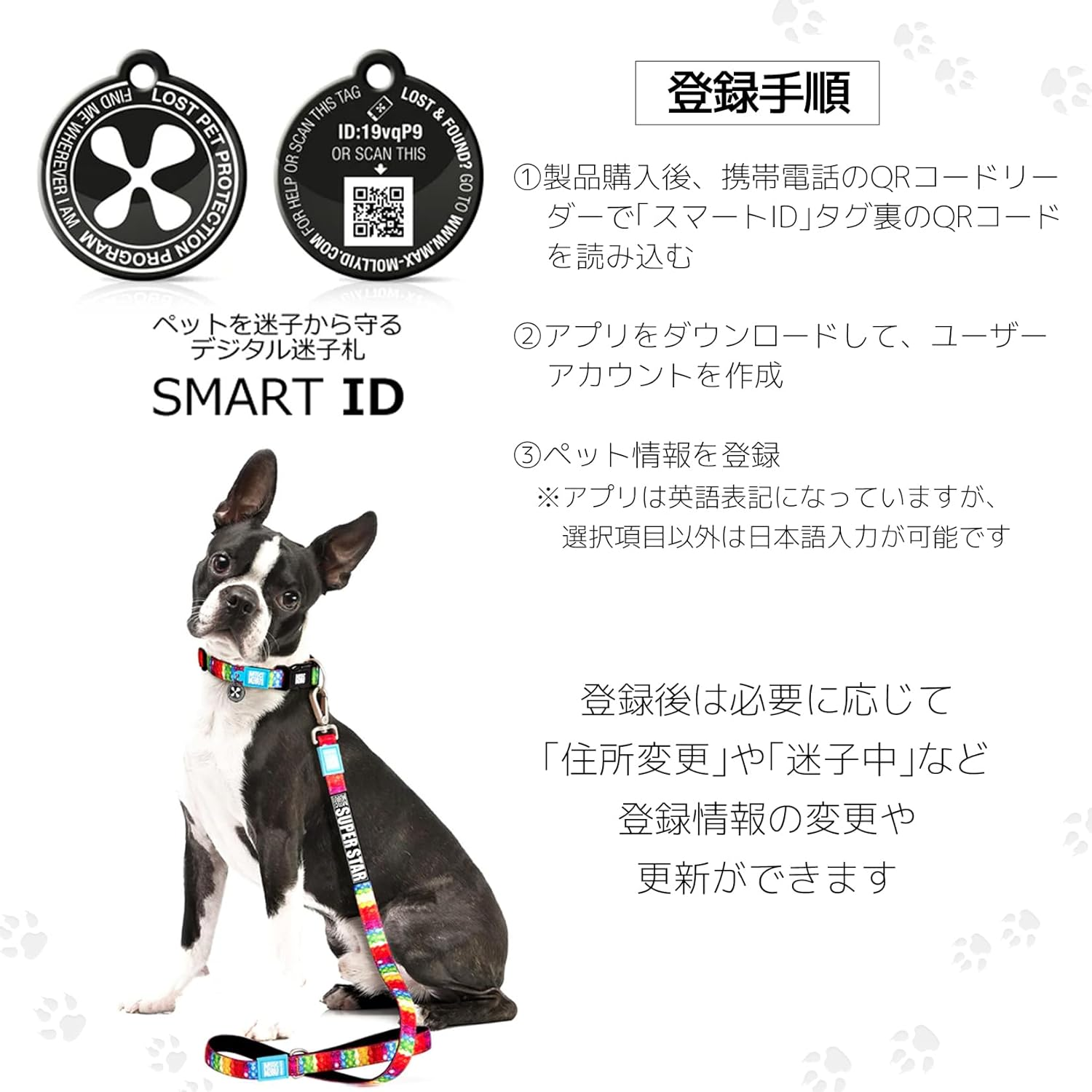 Max & Molly Dog Collar with M&M Smart ID Original Gear Pop Girl XS image number 2
