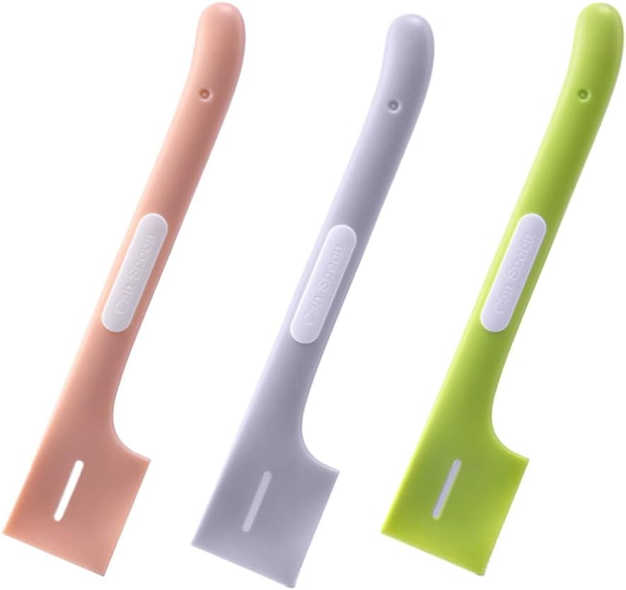 OUDQFCJ Pack of 3 Silicone Cat Food Spoons, Cat Feeding Spoon, Canning Spoon, Pet Food Spoon, Mixing Spoon (Long) image number 2