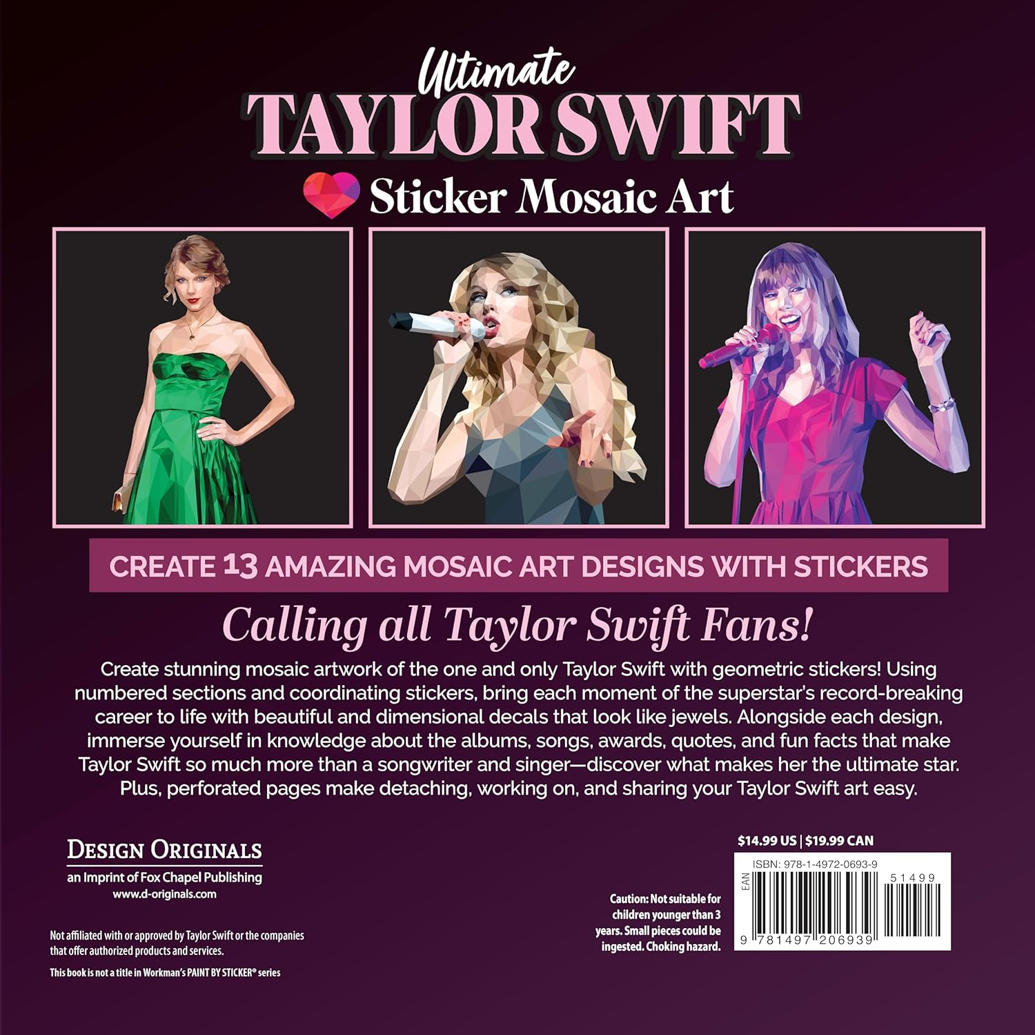 Ultimate Taylor Swift Sticker Mosaic Art: 13 Fearless Mosaic Art Designs & Fun Facts image number 4
