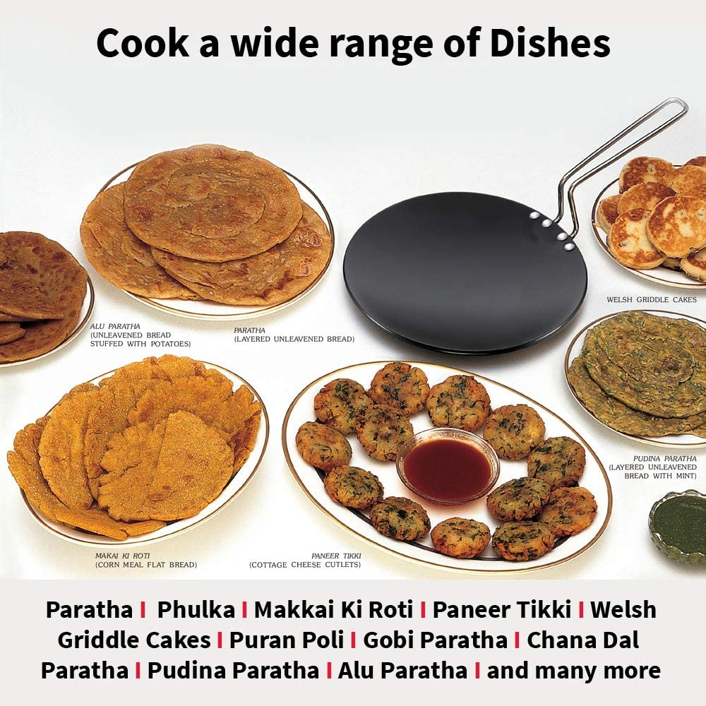 Hawkins Futura Hard Anodised Induction Roti Tava, 24 Cm Diameter image number 5
