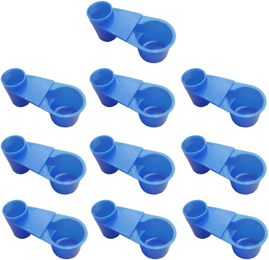 Ximimark 10Pc Bidirectional Water Dispenser, Easy to Clean, Easy to Install, Pet Supplies, Pigeons, Parrots, Bird Drinking Cups (Excluding Water Bottles) image number 6