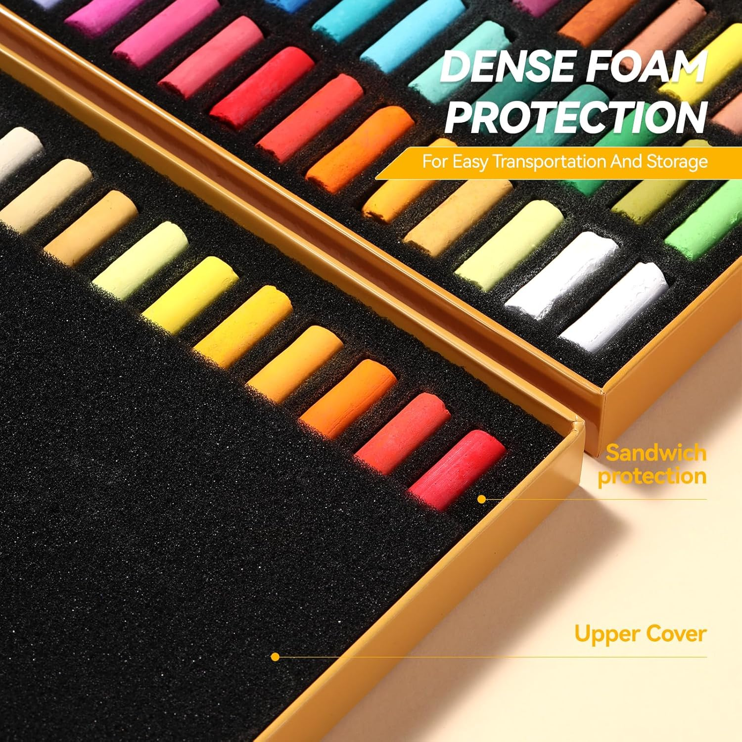 Paul Rubens Soft Pastel Set (48 Colors) - Fine Pigments with Smooth Strokes & Strong Coloring Power - Vibrant Chalk Pastels for Drawing, Blending & Layering - Ideal for Beginners, Students & Artists image number 2