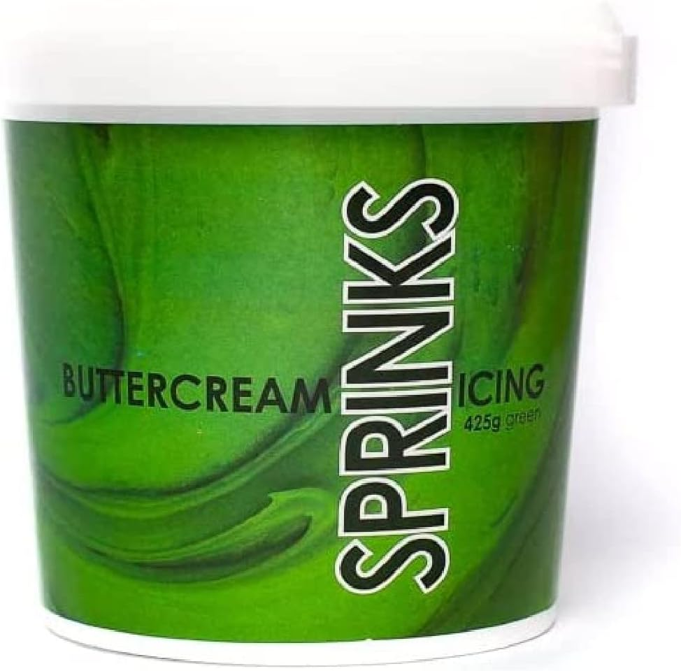 Sprinks Vanilla Flavour Buttercream 425G - Australian Made Buttercream Icing | Ready to Use Buttercream Frosting | Light and Delicious Vanilla Buttercream for Cakes | Whip for Extra Volume | Blue