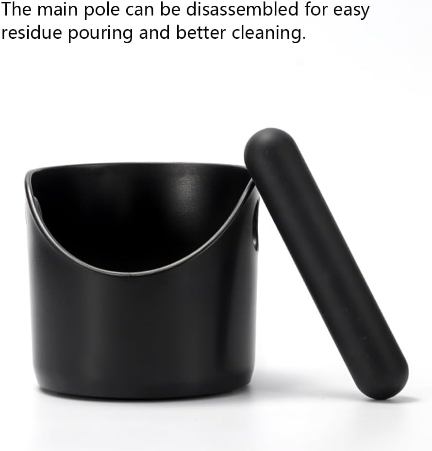 Espresso Coffee Knock Box, ABS Coffee Grounds Knock Box for Barista, Shock-Absorbent Durable, Detachable Knock Bar and Non-Slip Base image number 3