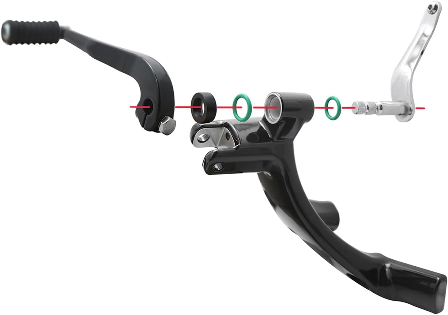 Softail Standard Extended Forward Control W/Mx Mini Rider Floorboard for Harley Street Bob FXBB 114 FXBBS Low Rider FXLR 107 FXLRS 117 2018-2023 2024(W/ 2161-BK) - W/ 2161-Bk image number 2