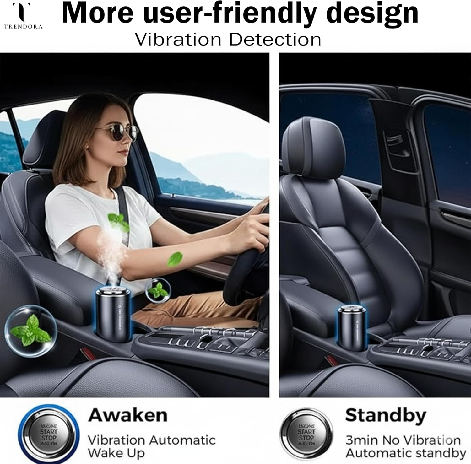 Essential Oil Diffuser &ndash; USB Rechargeable Aromatherapy Device with 3-Speed Mist Control | Sleek Aluminium Alloy + PC Body | Portable, Quiet & Compact for Home, Office, Car & Travel. image number 4