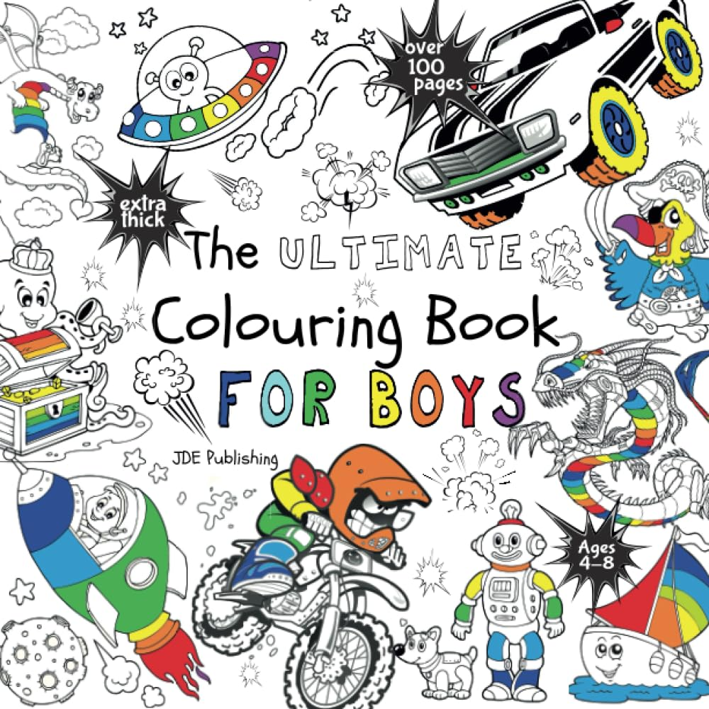 The Ultimate Colouring Book for Boys image number 1