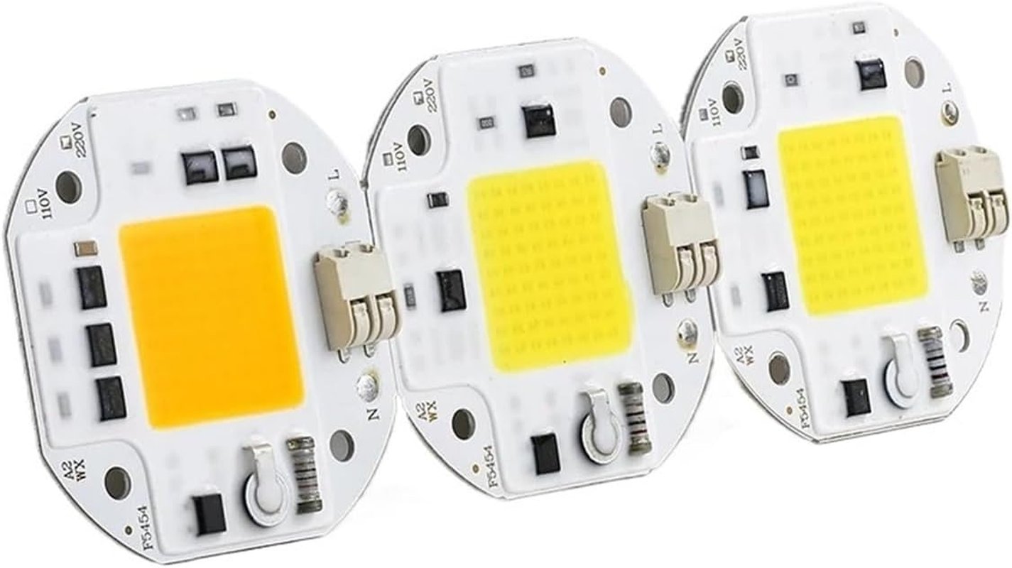 3Pcs COB LED Chip High Power 50W 70W 100W 220V Smart IC No Need Driver LED Chip for Spotlight Floodlight Lampada DIY Lighting(Grow Light,220V_100W)