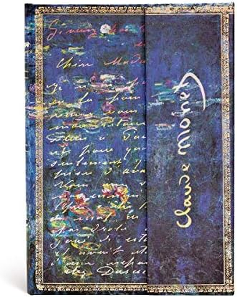 Monet, Water Lilies (Embellished Manuscripts Collection) Midi Lined Hardcover Journal image number 4