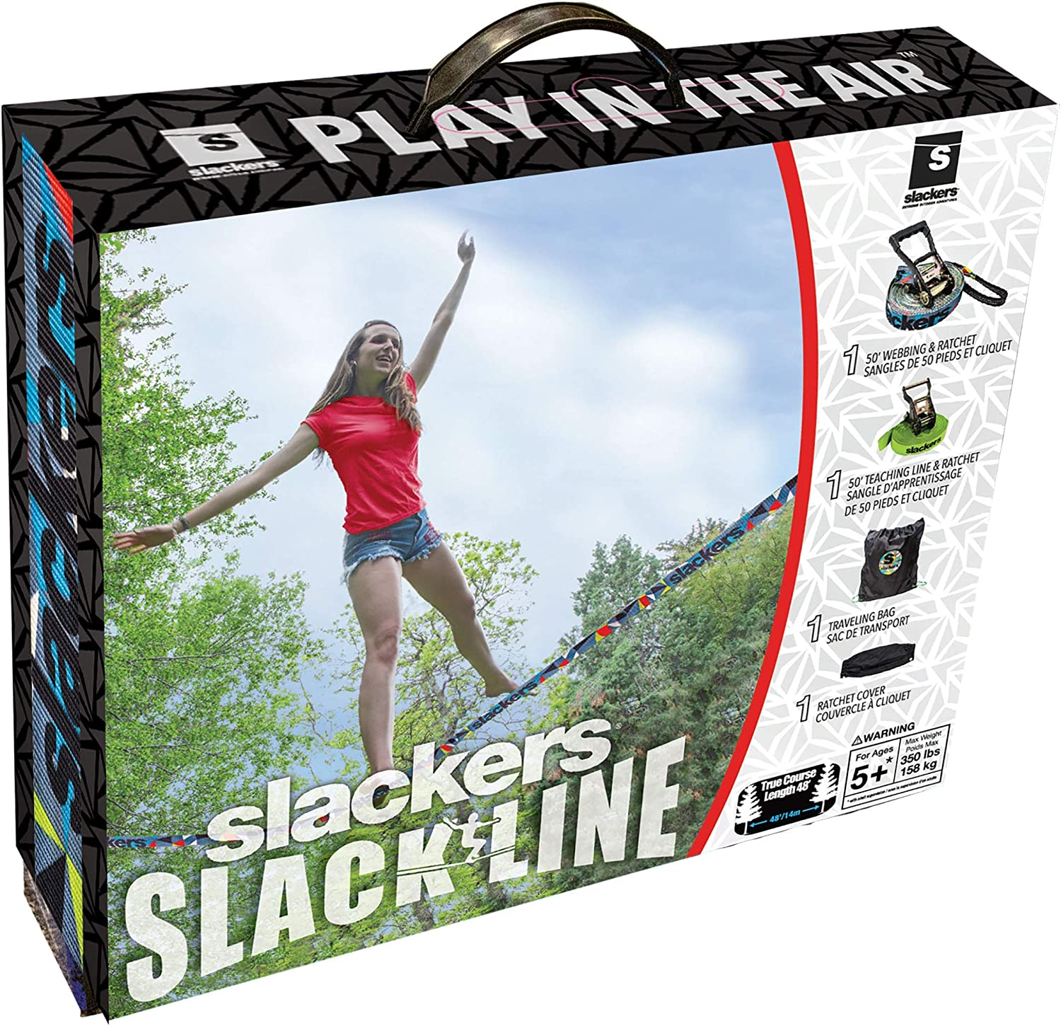 Slackers - 50' Slackline Classic for Kids Age 3+ image number 4