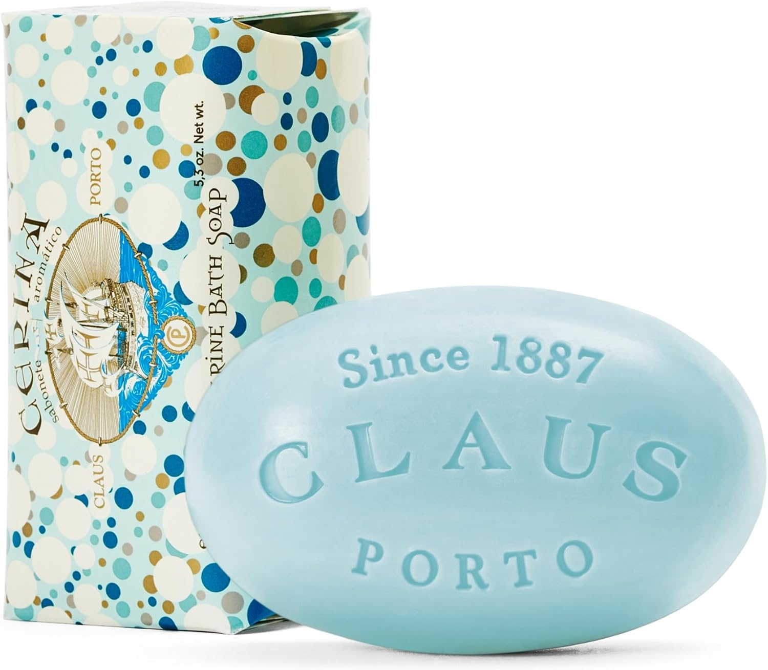 Claus Porto Cerina Brise Marine Bath Soap by Claus Porto for Unisex - 5.3 Oz Bar Soap, 150 G