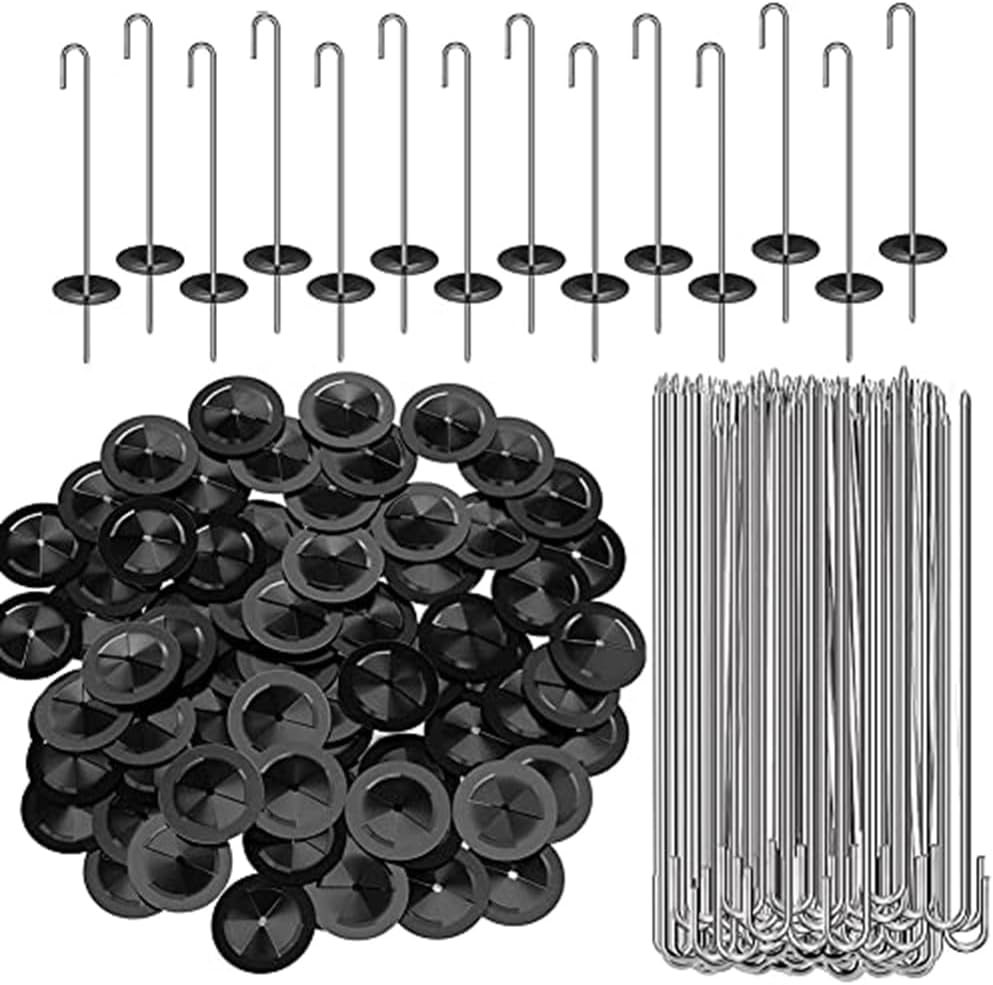 Aribrnten 100 Packs Solar Panel Guard Clips, Stainless Steel Wire Fence Fasteners Animal Guard Roll Kit for Solar Panel image number 1