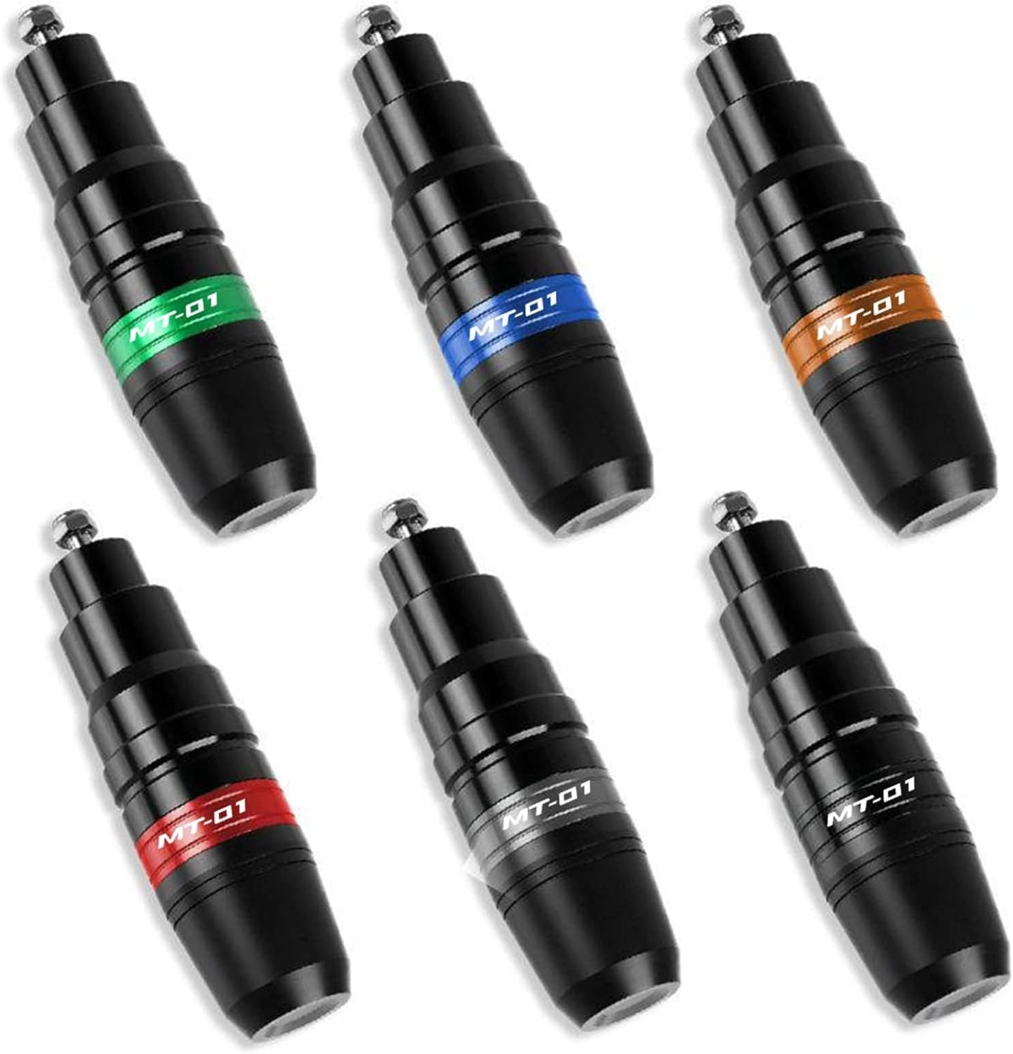 Motorbike Frame Sliders for Y┐AMAHA MT-01 MT01 MT 01 2004 2005 2006 2007 2008 2009 CNC Accessories Exhaust Frame Sliders Crash Pads Falling Protector (Color : Orange, Size : B)