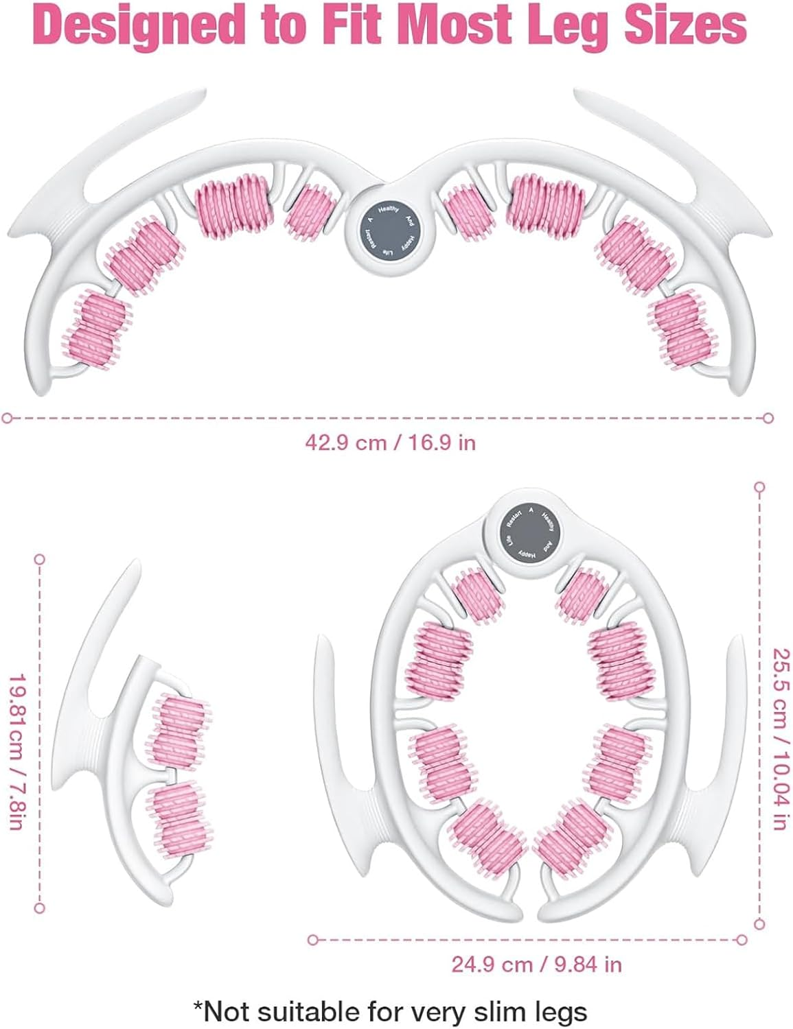 Anti Cellulite Massager Roller Machine, Lymphatic Drainage Massager for Thighs, Legs & Buttocks, Leg Roller Fascia Massage Tool for Lymphatic Drainage & Deep Tissue Therapy, Muscle Relaxation image number 6