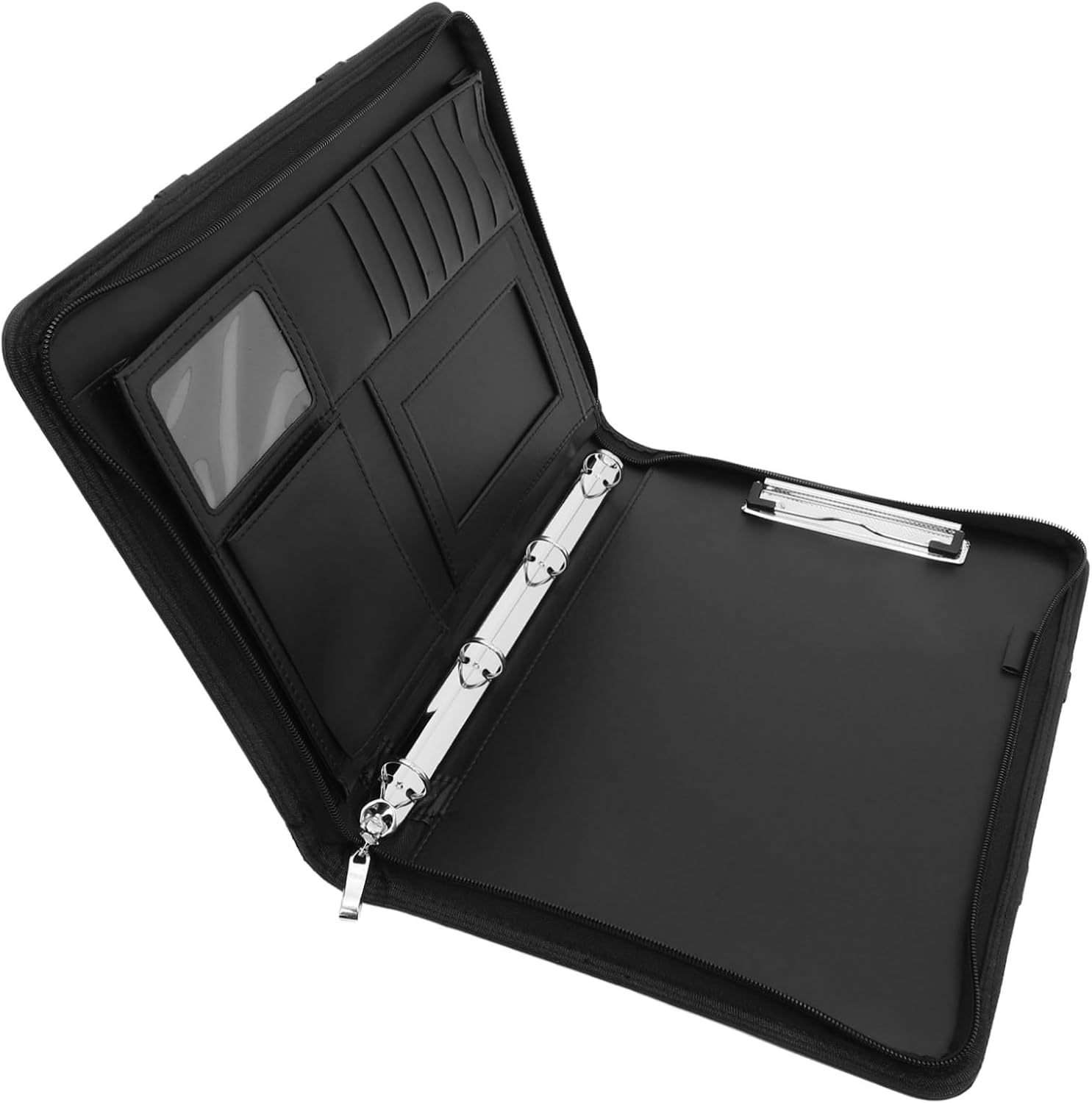 SECFOU Portable Zippered File Folder Organizer Multiple Compartments for Documents Magazines and Receipts Lightweight Storage Bag for Office School and Travel Use image number 5